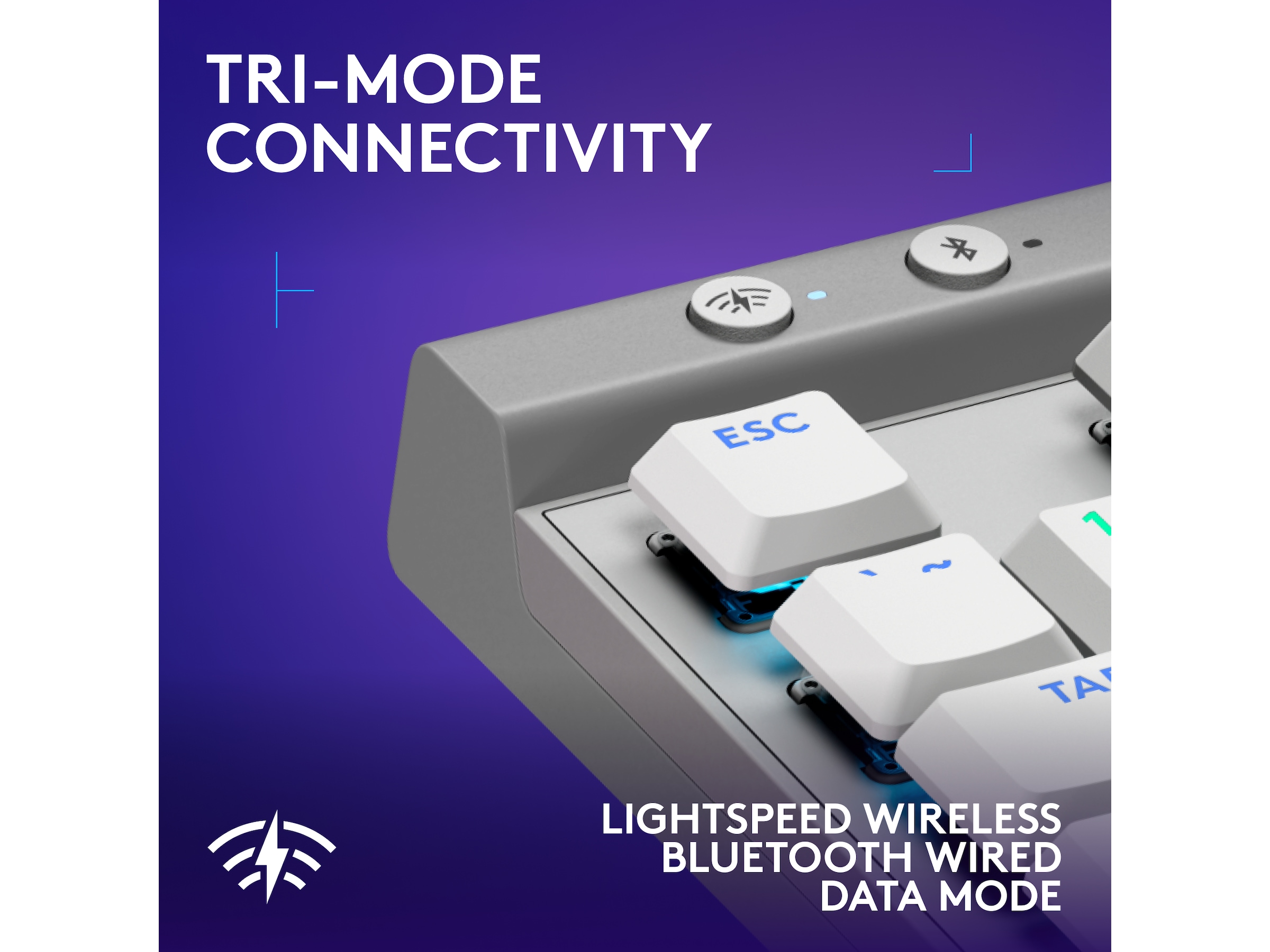 Logitech G G515 Lightspeed Gamingtangentbord (vit) Gamingtangentbord