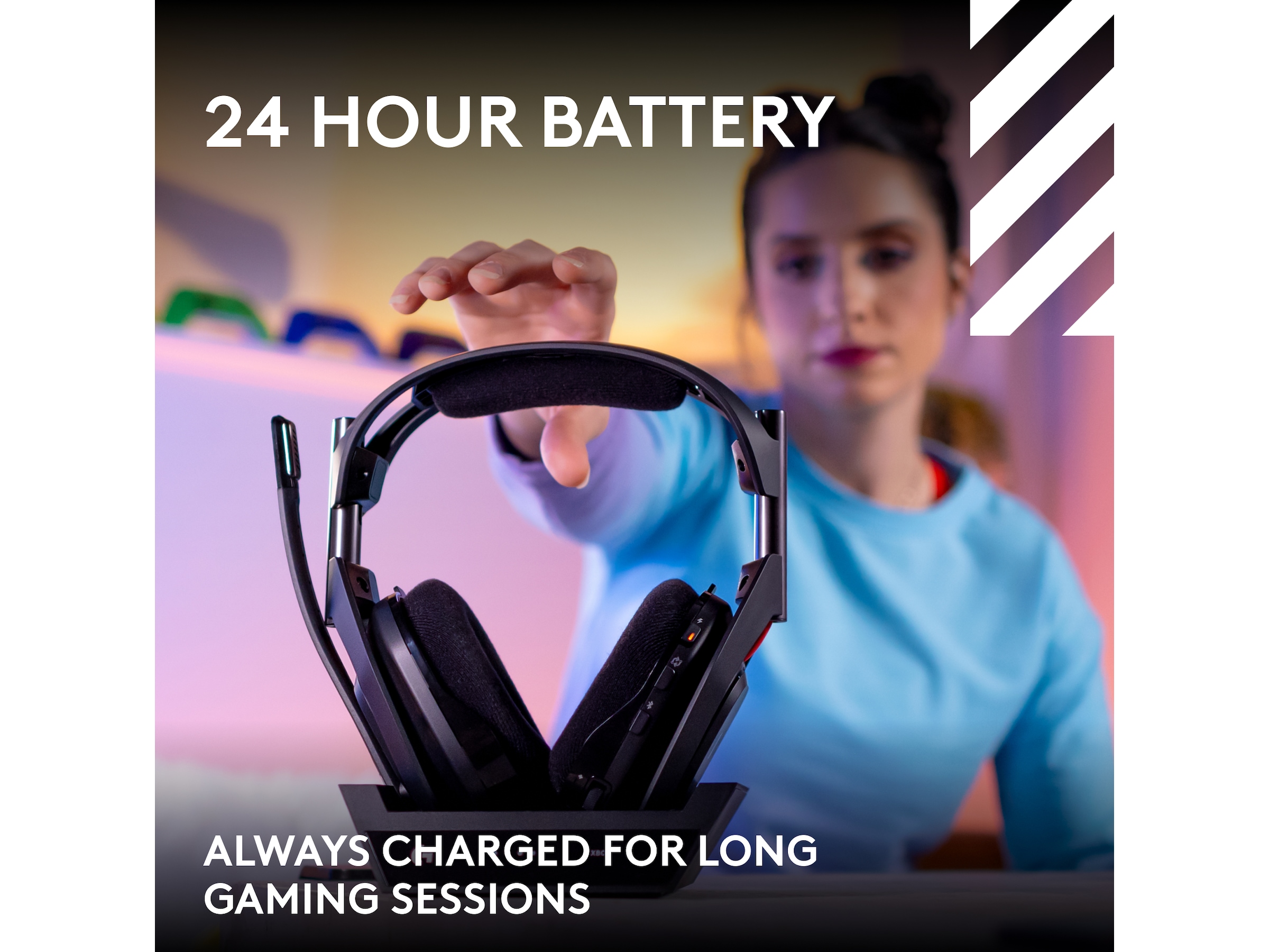 Logitech Astro A50 Lightspeed Trådlöst Gamingheadset (svart) Gamingheadset