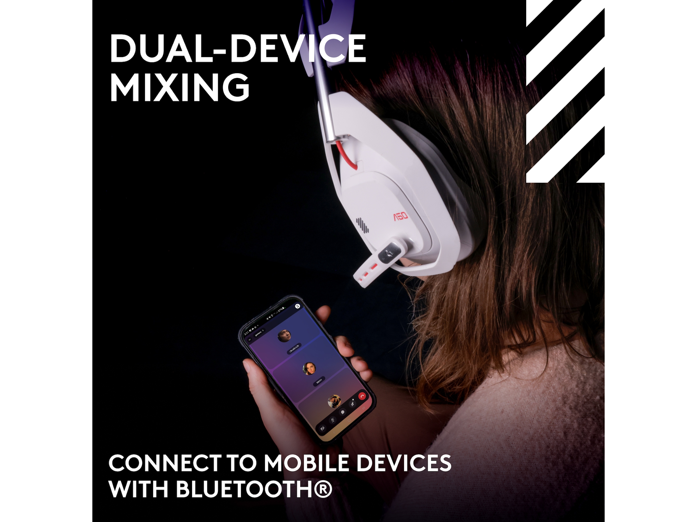 Logitech Astro A50 Lightspeed Trådlöst Gamingheadset (vit) Gamingheadset