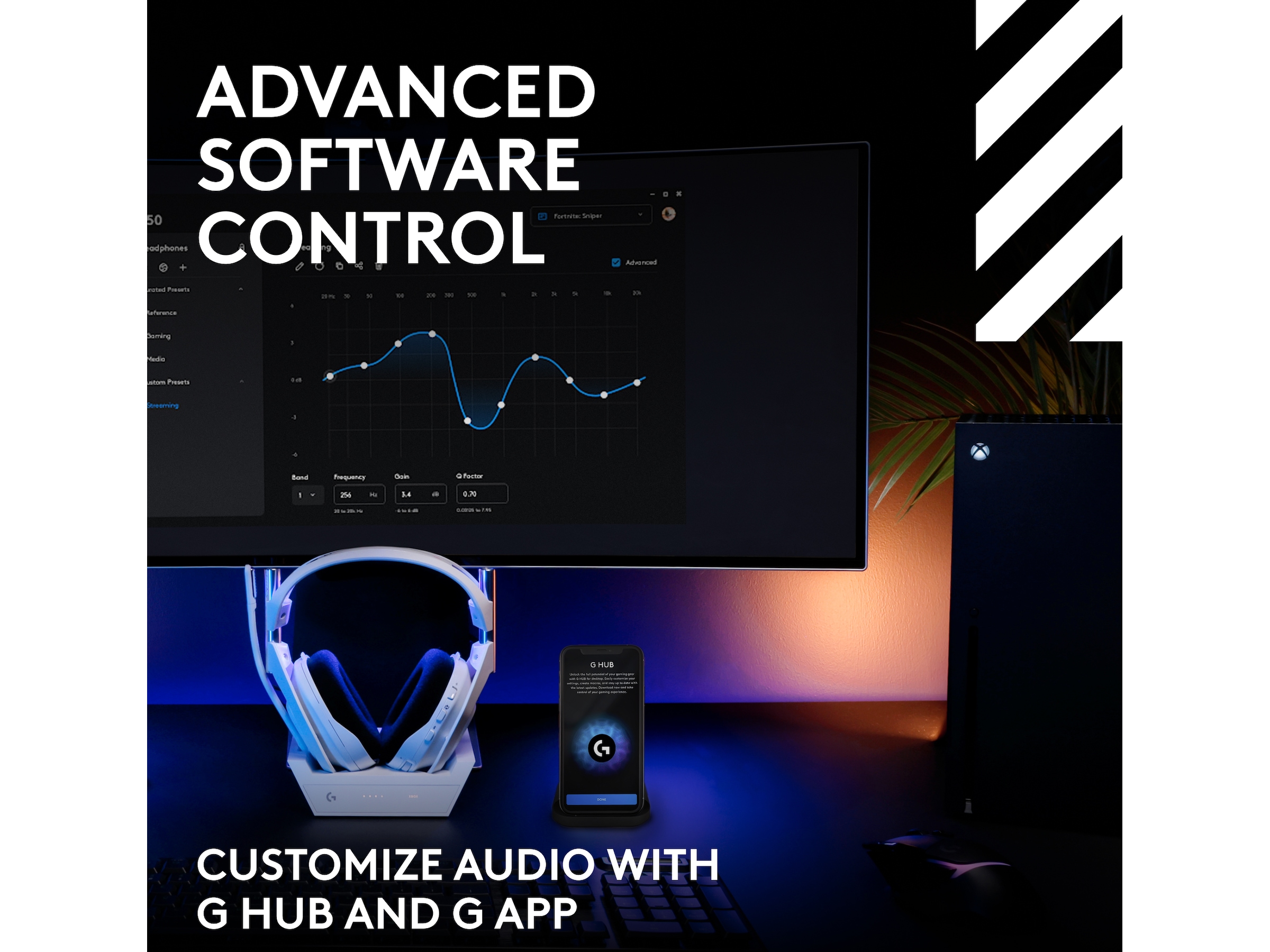 Logitech Astro A50 Lightspeed Trådlöst Gamingheadset (vit) Gamingheadset