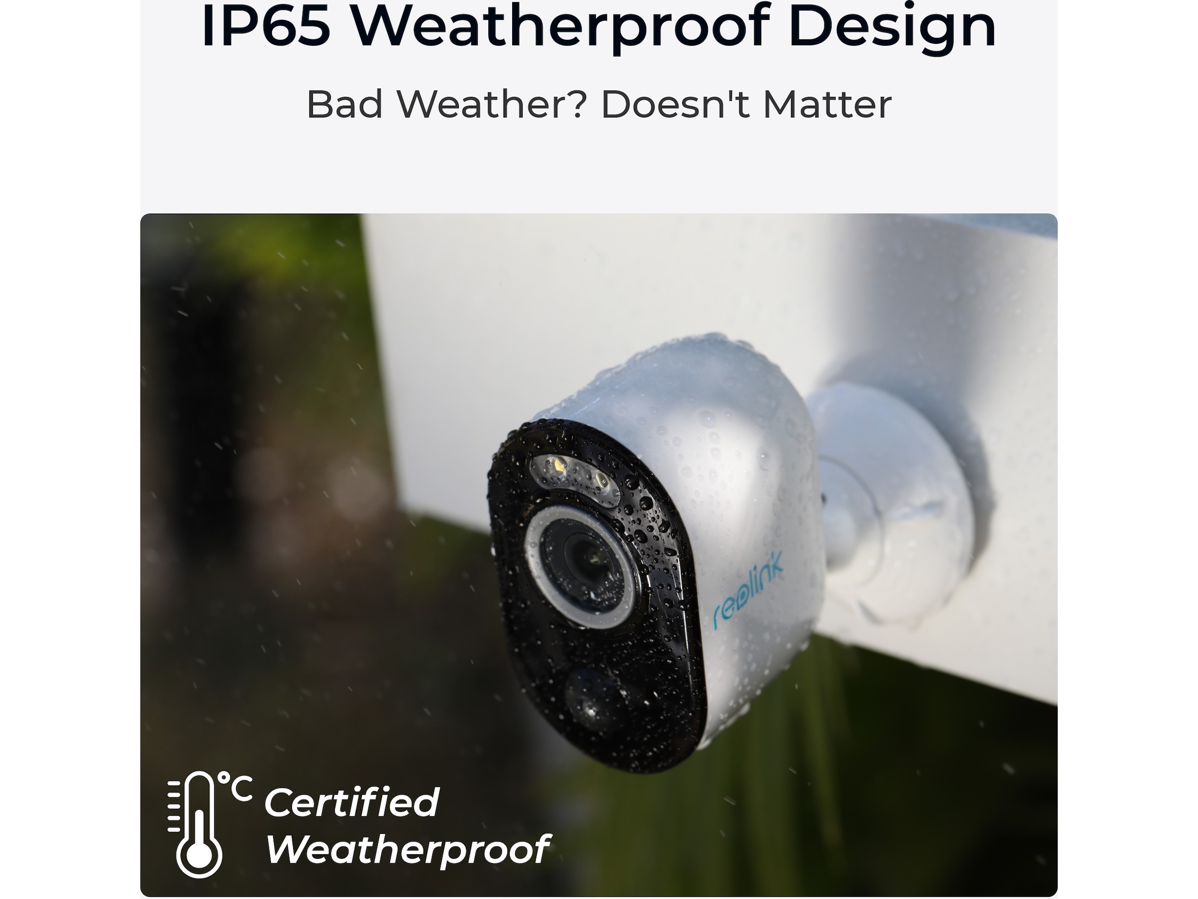 Reolink Argus 3 Pro Smart 2K wireless övervakningskamera utomhus Övervakningskamera