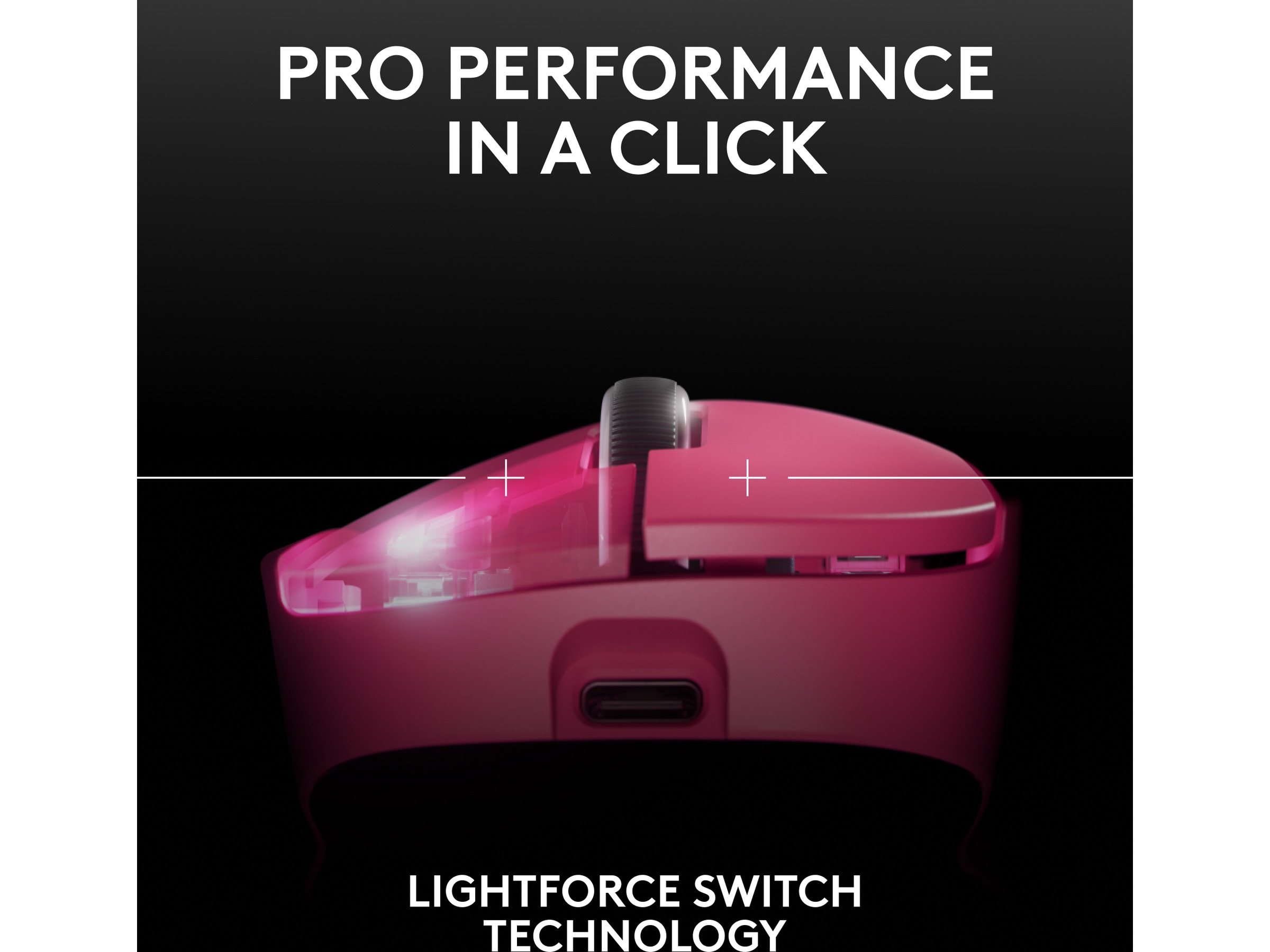 Logitech G Pro X Superlight 2 DEX trådlös gamingmus (rosa) -B-Grade Demo mus