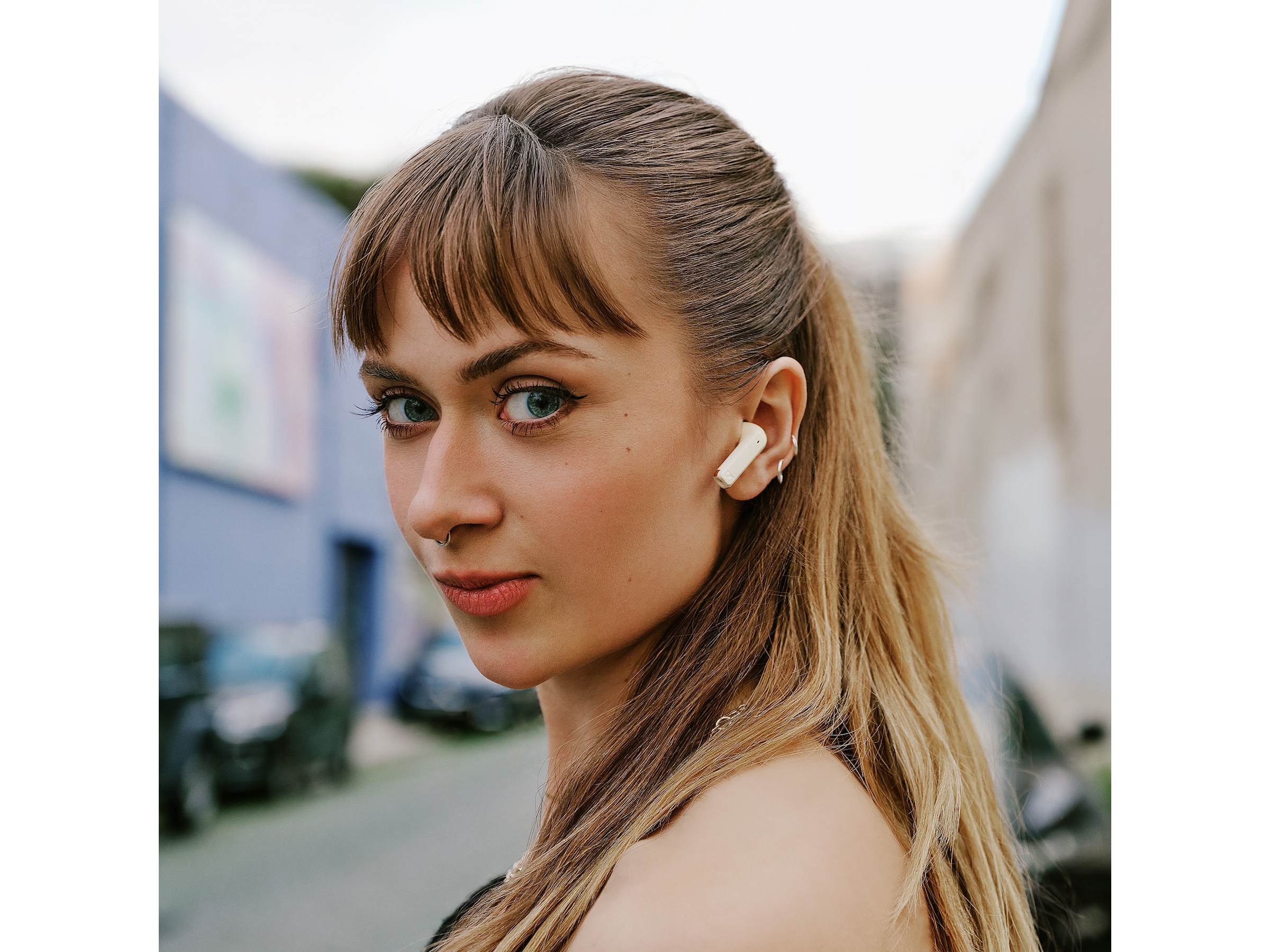 Sennheiser ACCENTUM Open trådlösa hörlurar, In-ear (cream) In-ear hörlurar