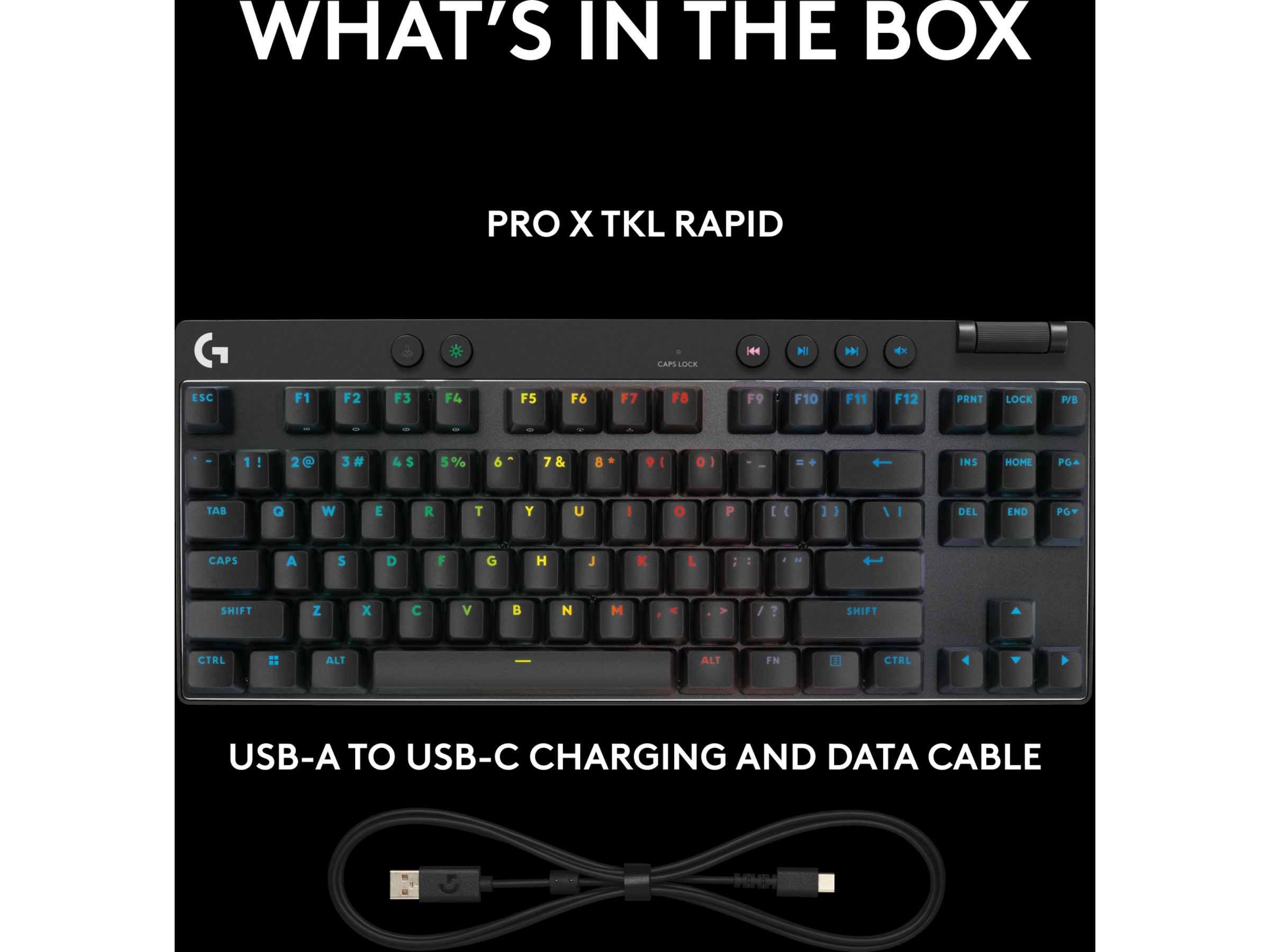 Logitech G Pro X TKL Rapid gamingtangentbord (svart) -B-Grade Demo tangentbord