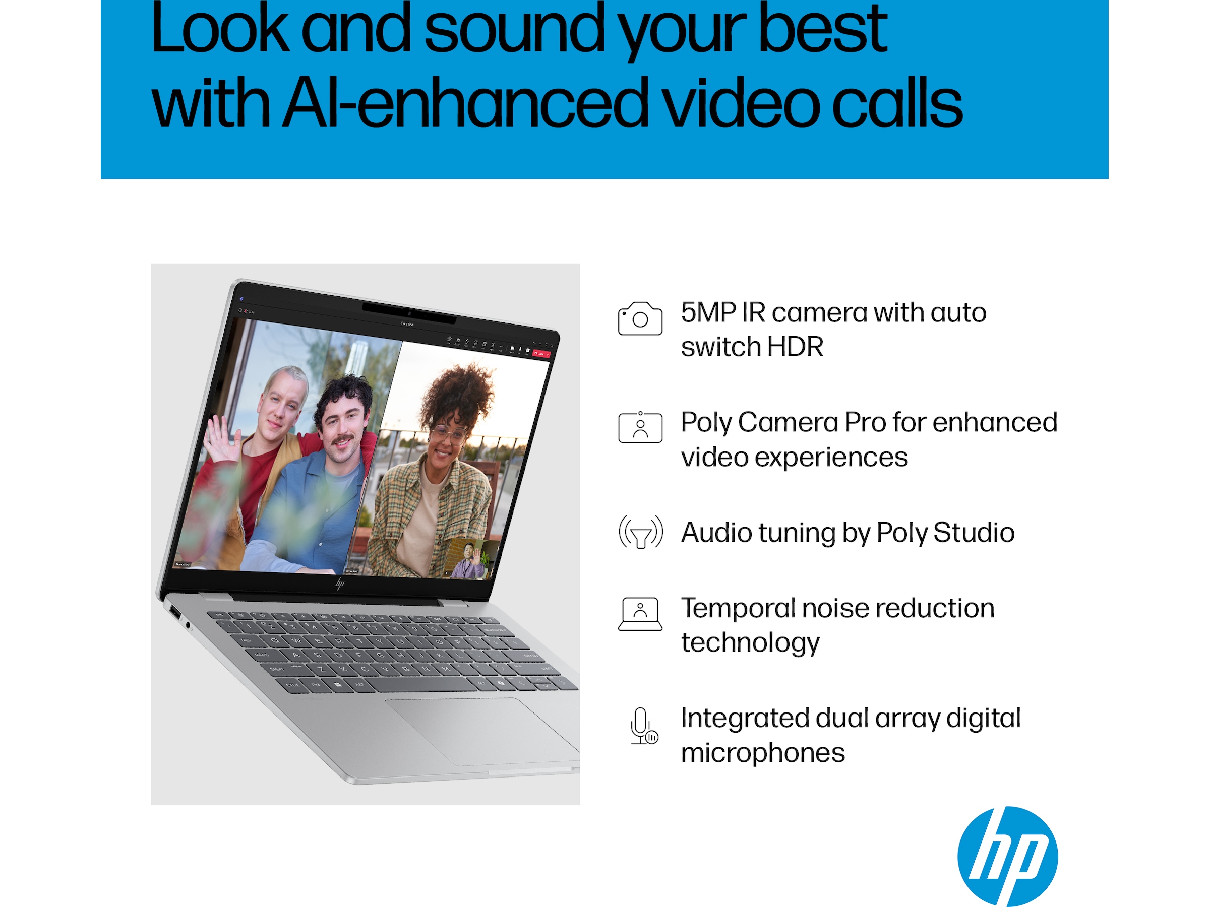 HP OmniBook 7 AI 14-fr0071no 14" 2K OLED Copilot+ PC Datorer - Bärbara / laptop