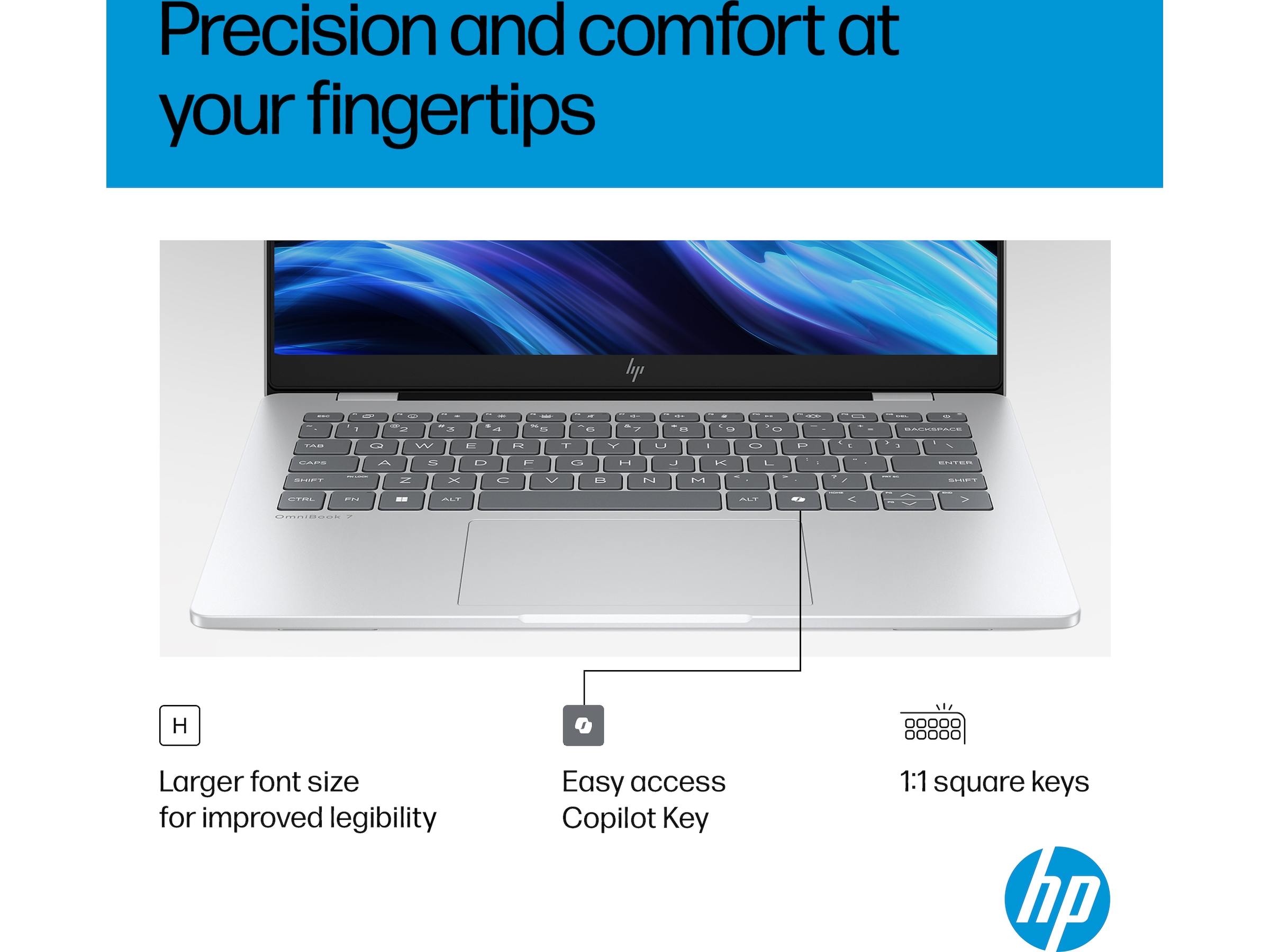 HP OmniBook 7 AI 14-fr0071no 14" 2K OLED Copilot+ PC Datorer - Bärbara / laptop