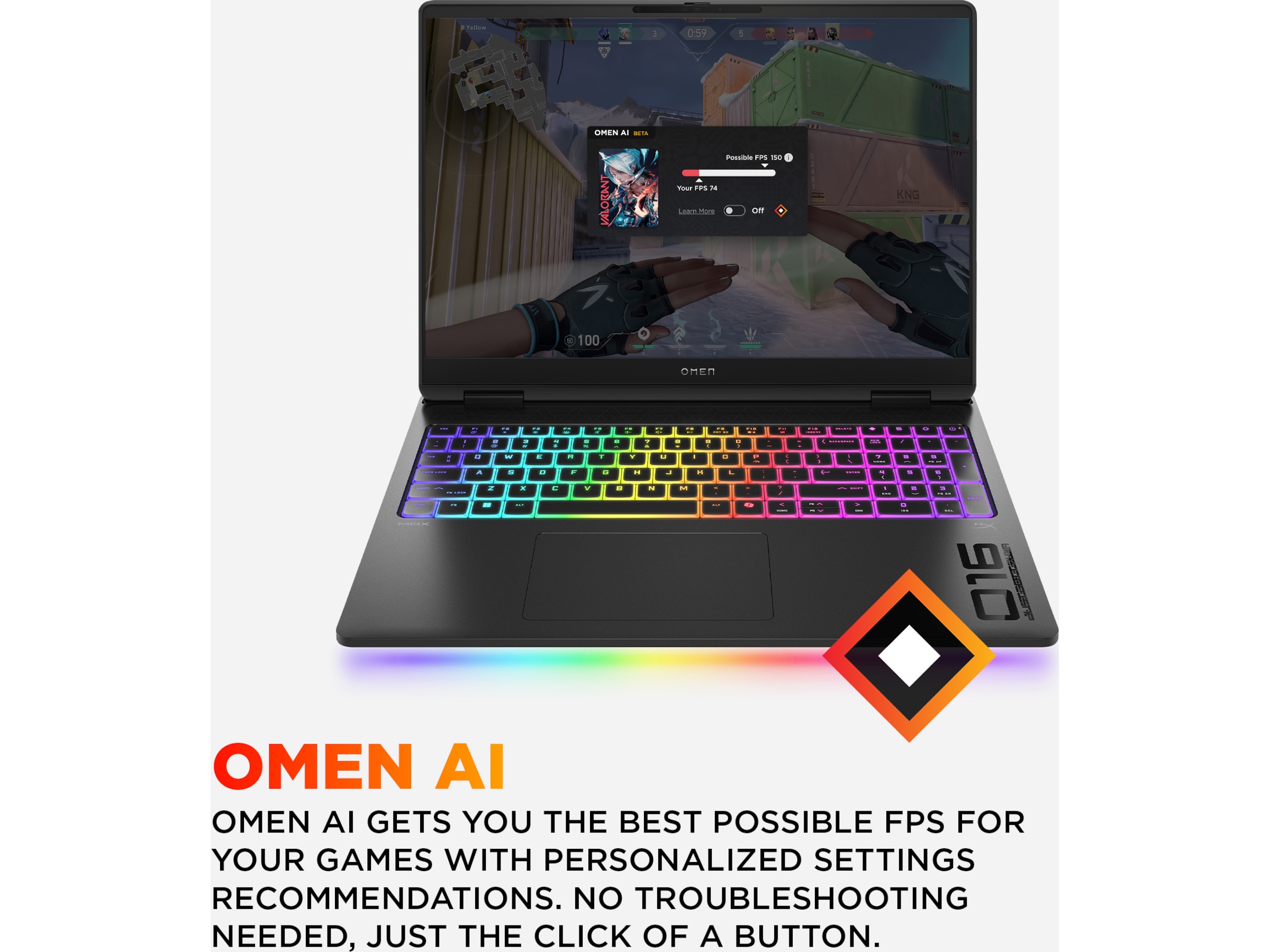 HP OMEN MAX Gaming Laptop 16- ah0031no 16" WQXGA 240 Hz Gaming laptop