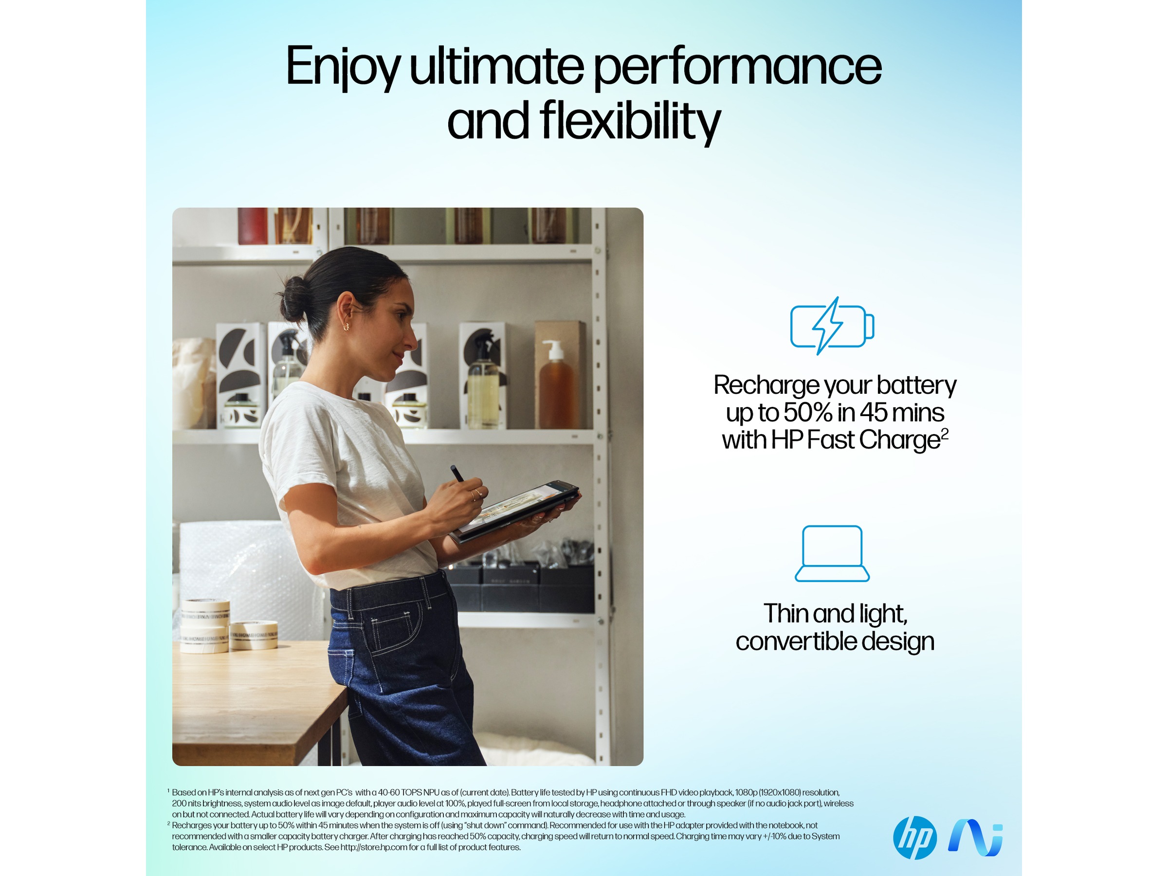 HP OmniBook Ultra Flip AI PC 14-fh0093no 14" 3K OLED Touch Datorer - Bärbara / laptop