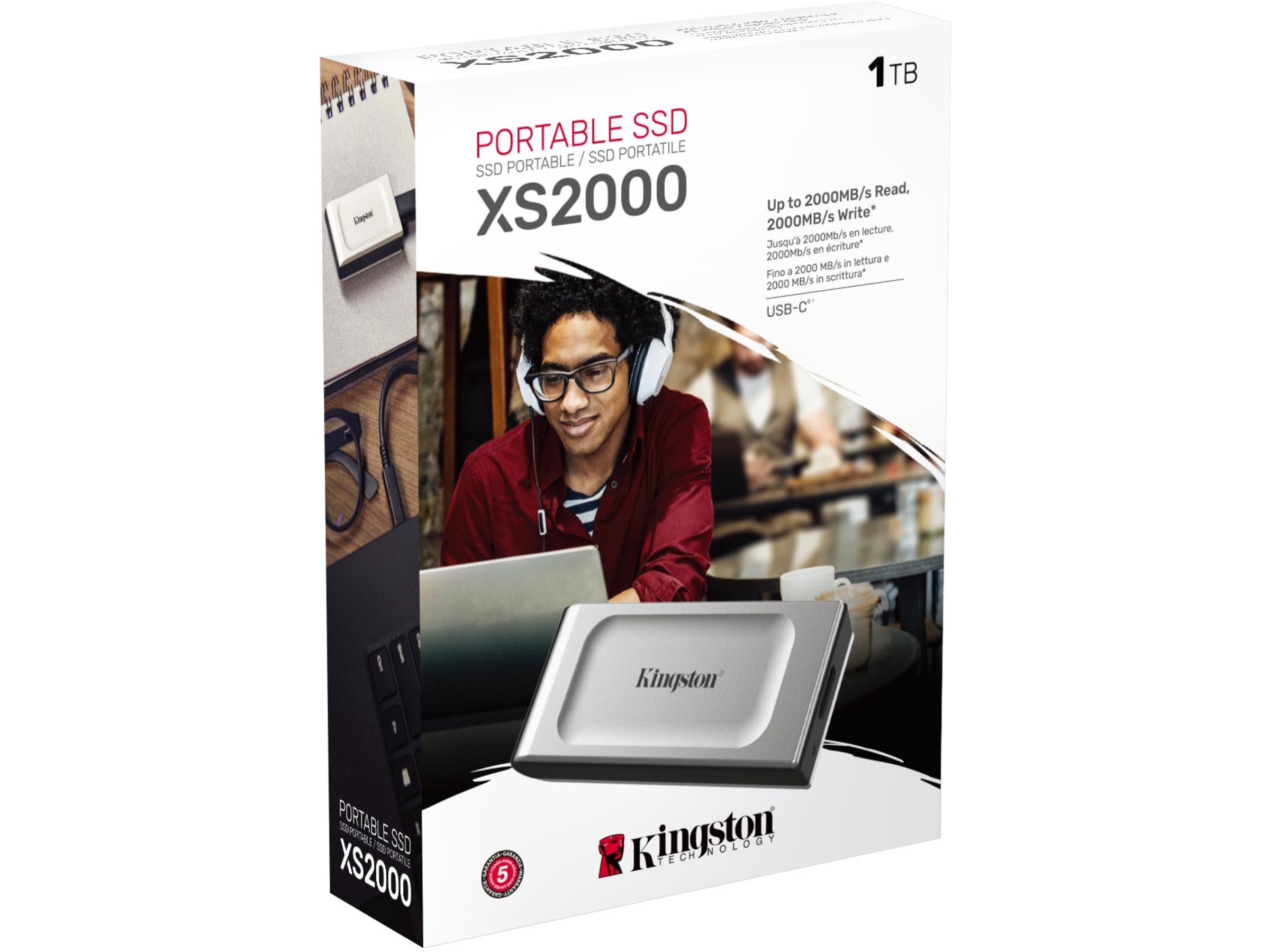 Kingston XS2000 bärbar SSD 1TB SSD Extern