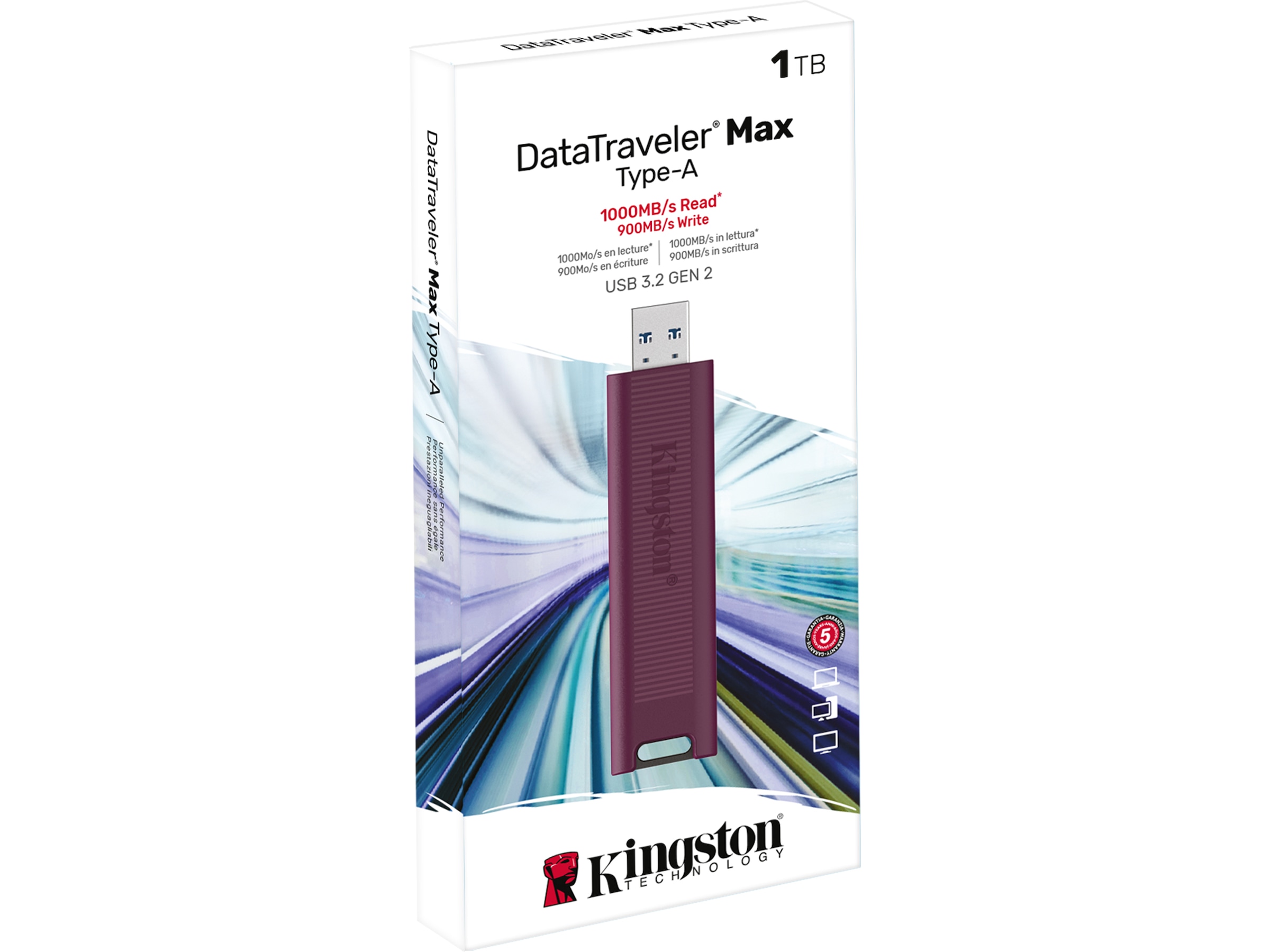 Kingston DataTraveler Max USB 1TB USB-minnen