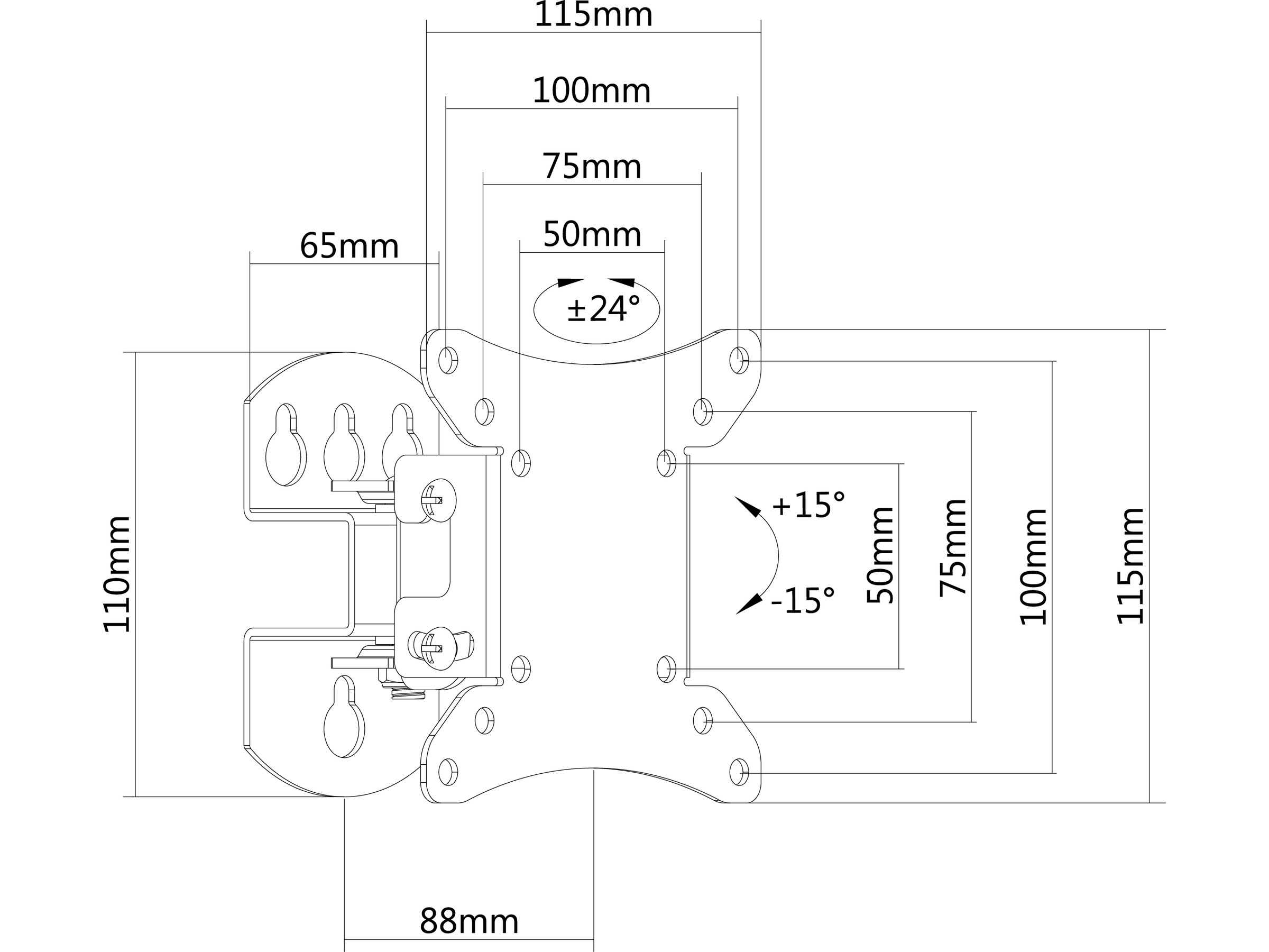 Andersson WMA 2.3 väggfäste TV 13-32" Väggfäste & TV-stativ