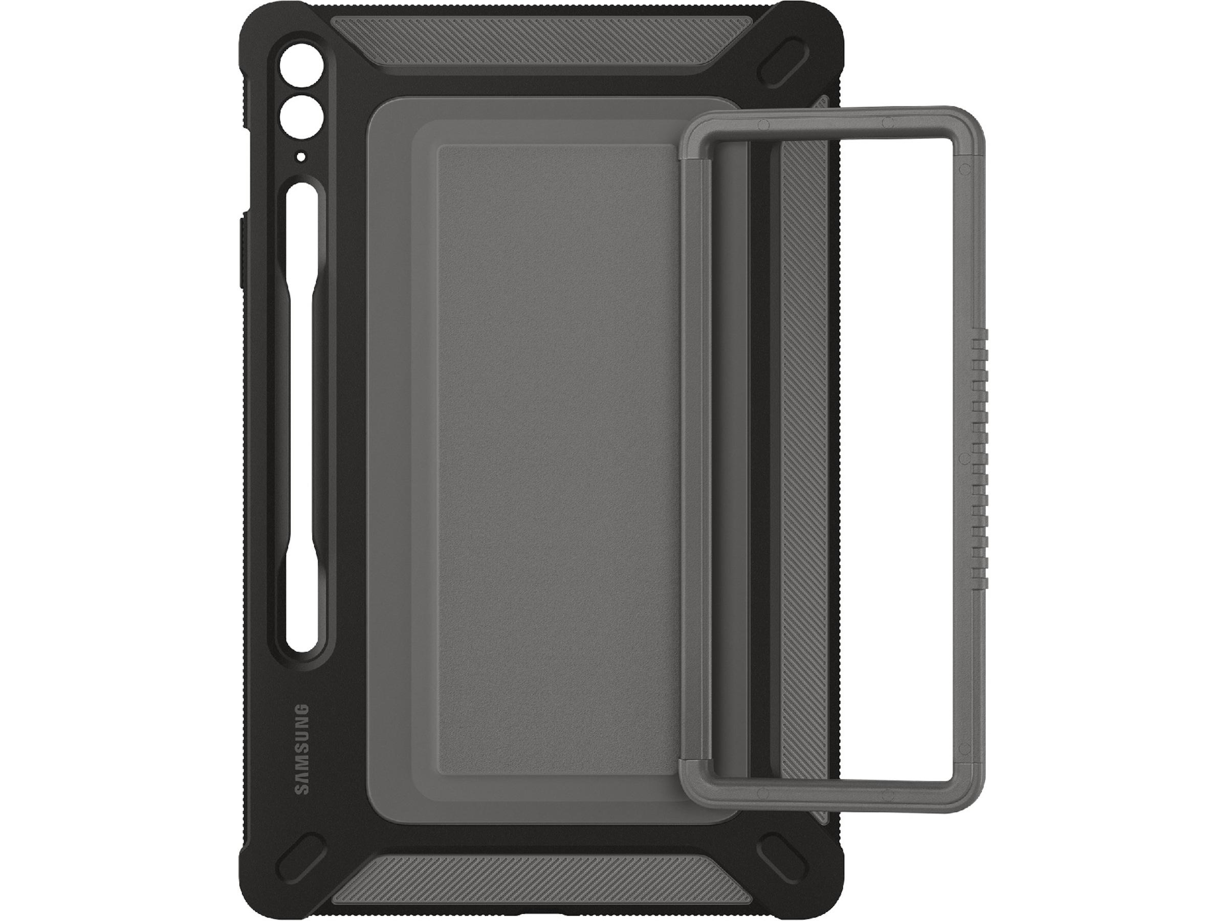 Samsung Galaxy Tab S9 FE+ Outdoor Cover (svart/grå) Skydd