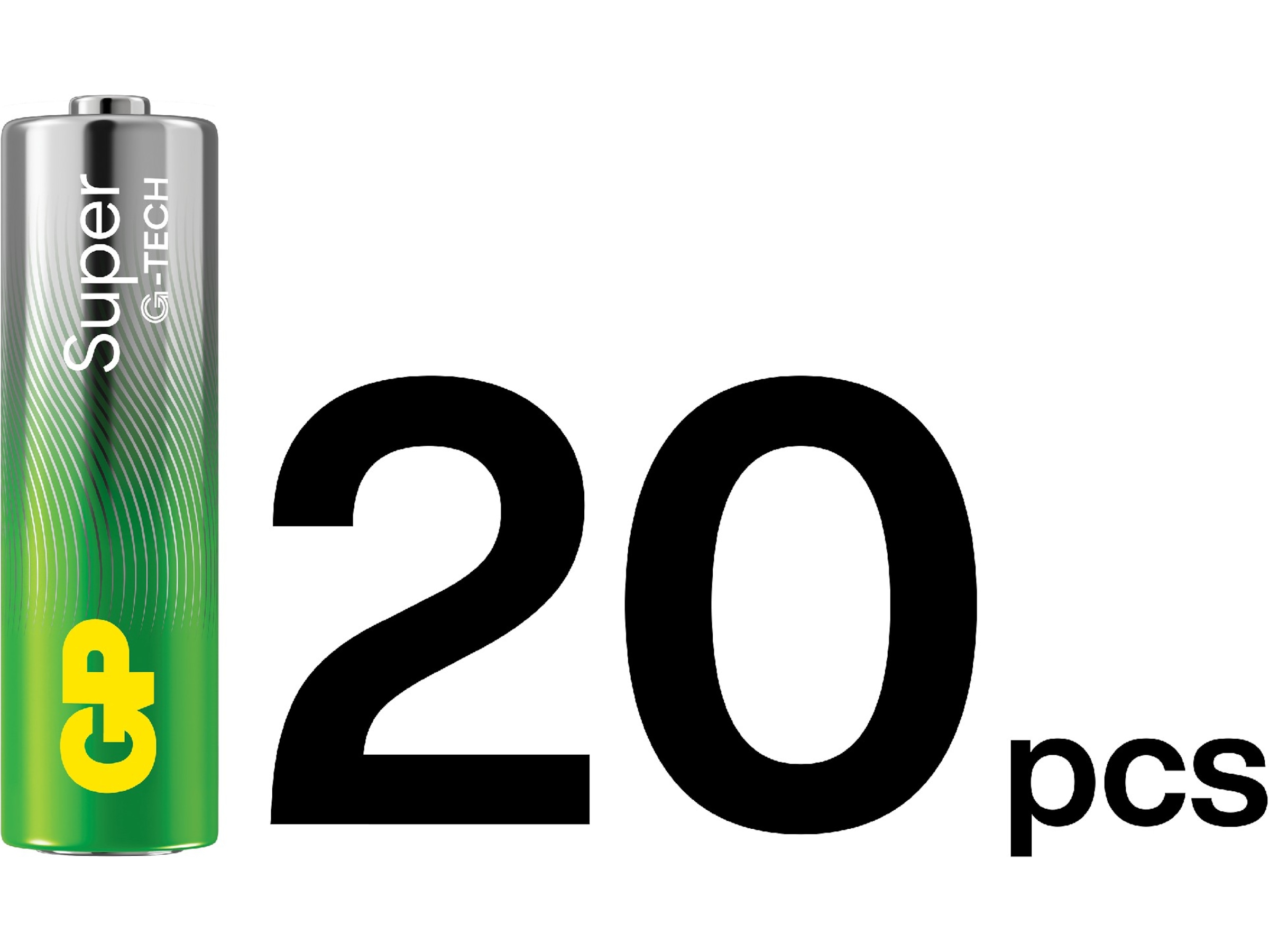 GP Super Alkaline AA/LR6 batteri, 20-pk Batterier för allmänt bruk