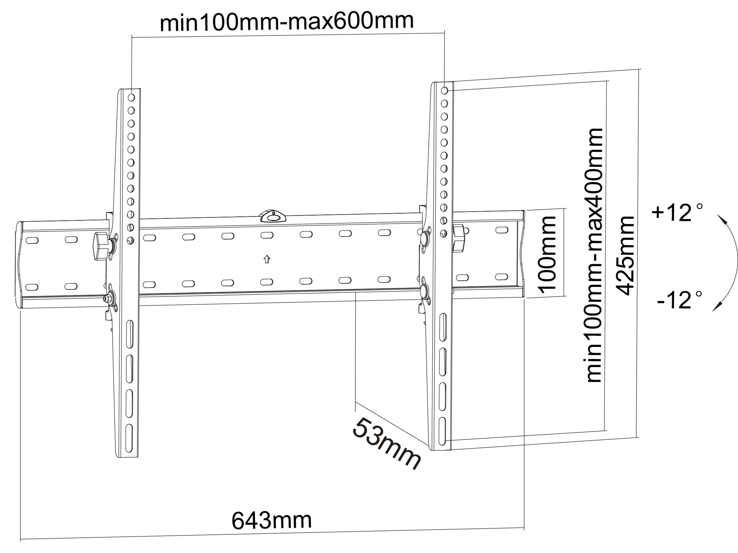 Andersson WTT 3.0 väggfäste TV 37-70" Väggfäste & TV-stativ