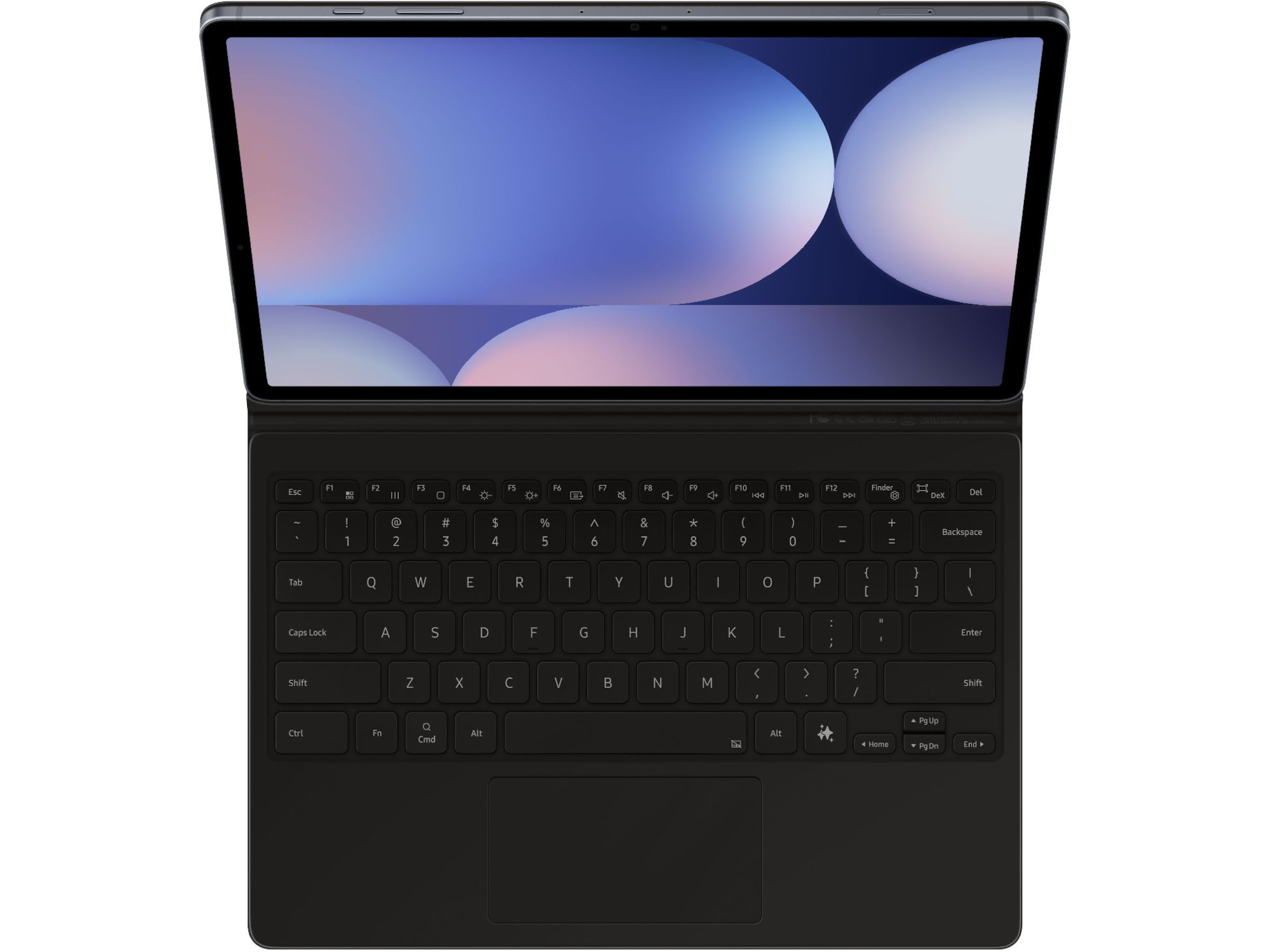 Samsung Galaxy Tab S10+ / S9+ / S9 FE+ tangentbordfodral (svart) Skydd