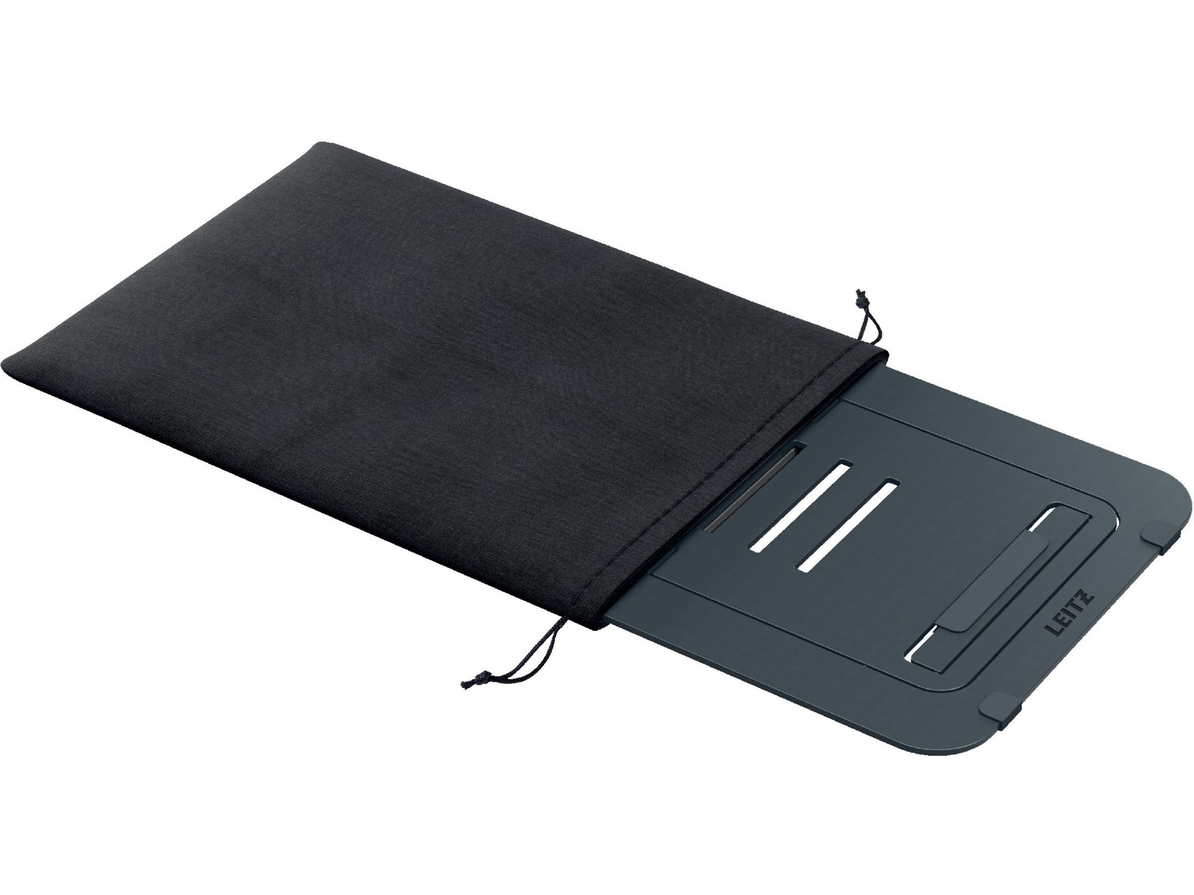 Leitz Ergo Laptopstativ, aluminium ultra-flat justerbart Laptopstativ