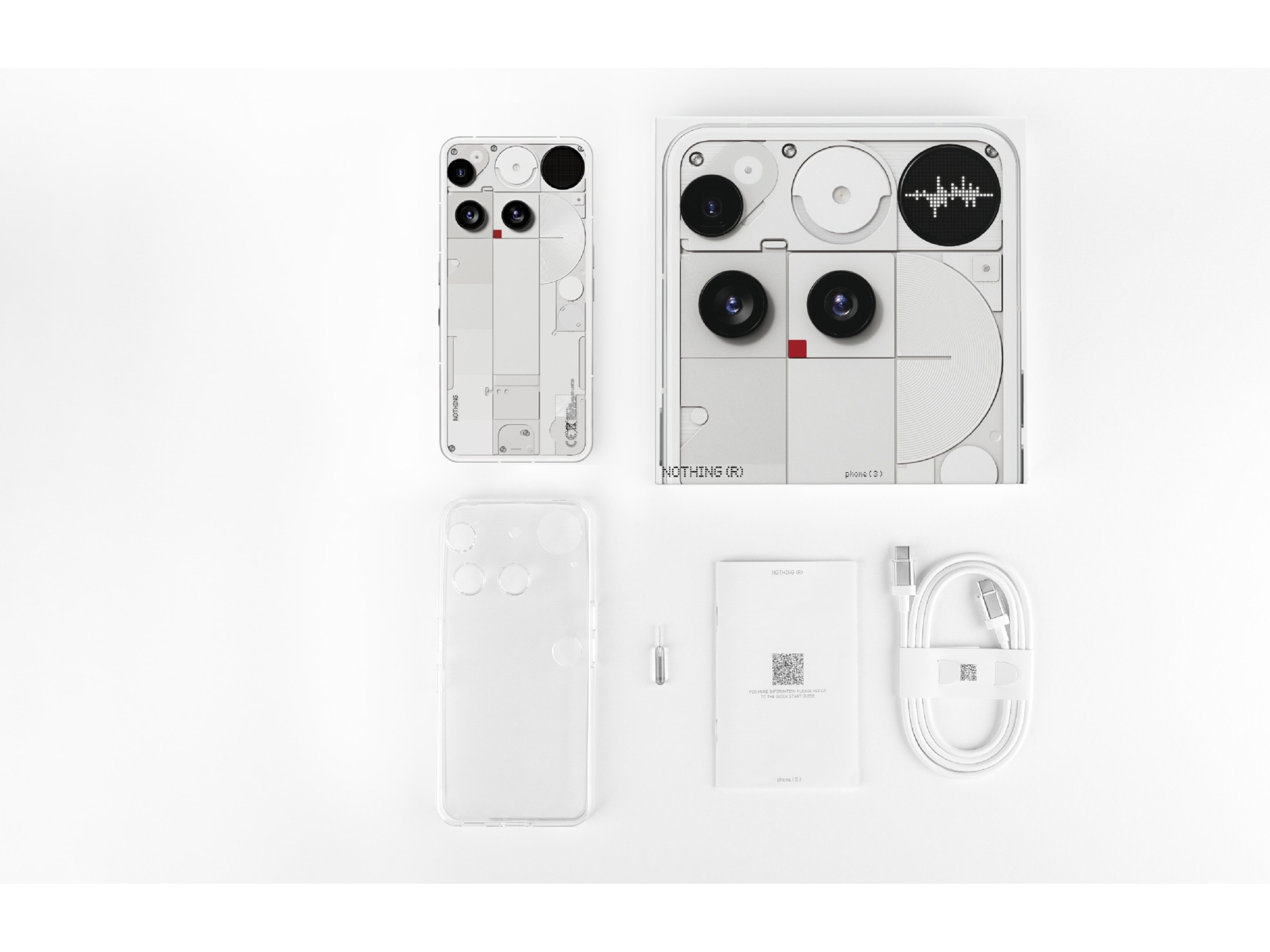 Nothing Phone (3) 512GB (vit) Mobiltelefoner