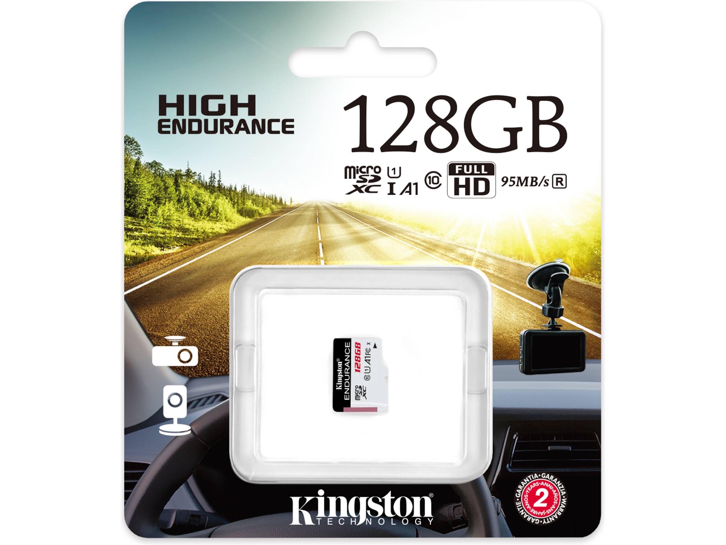 Kingston High Endurance microSDXC 128GB Minneskort