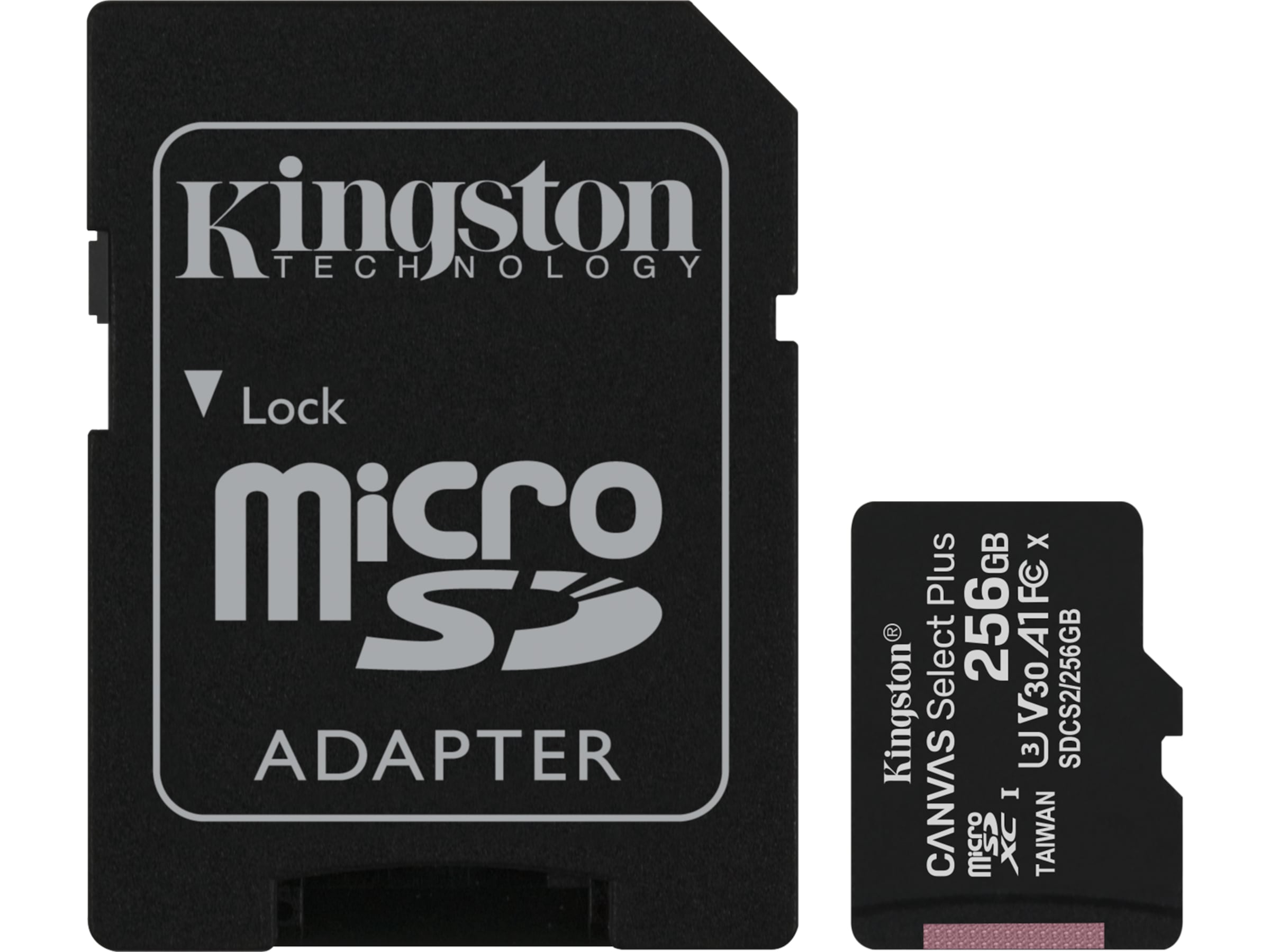 Kingston Canvas Select Plus microSD 256GB Minneskort