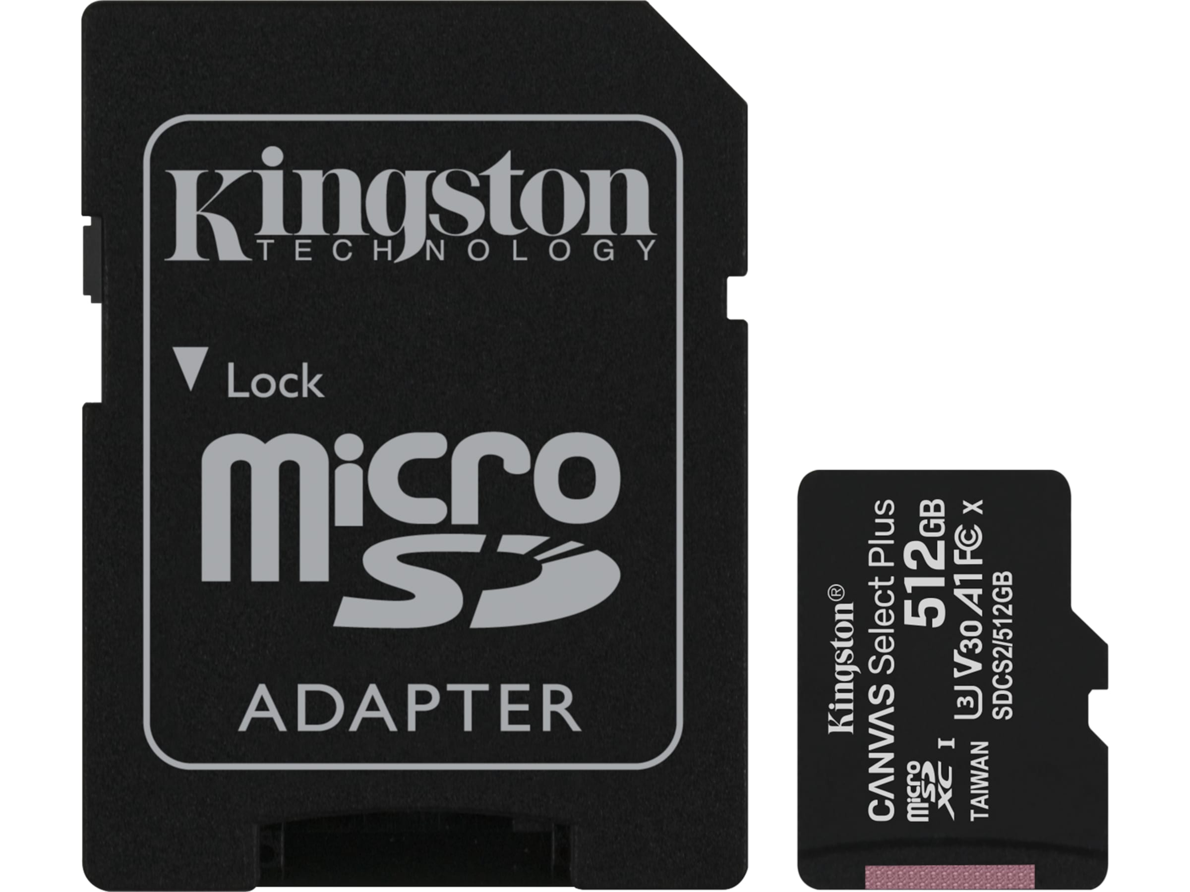 Kingston Canvas Select Plus microSD 512GB Minneskort