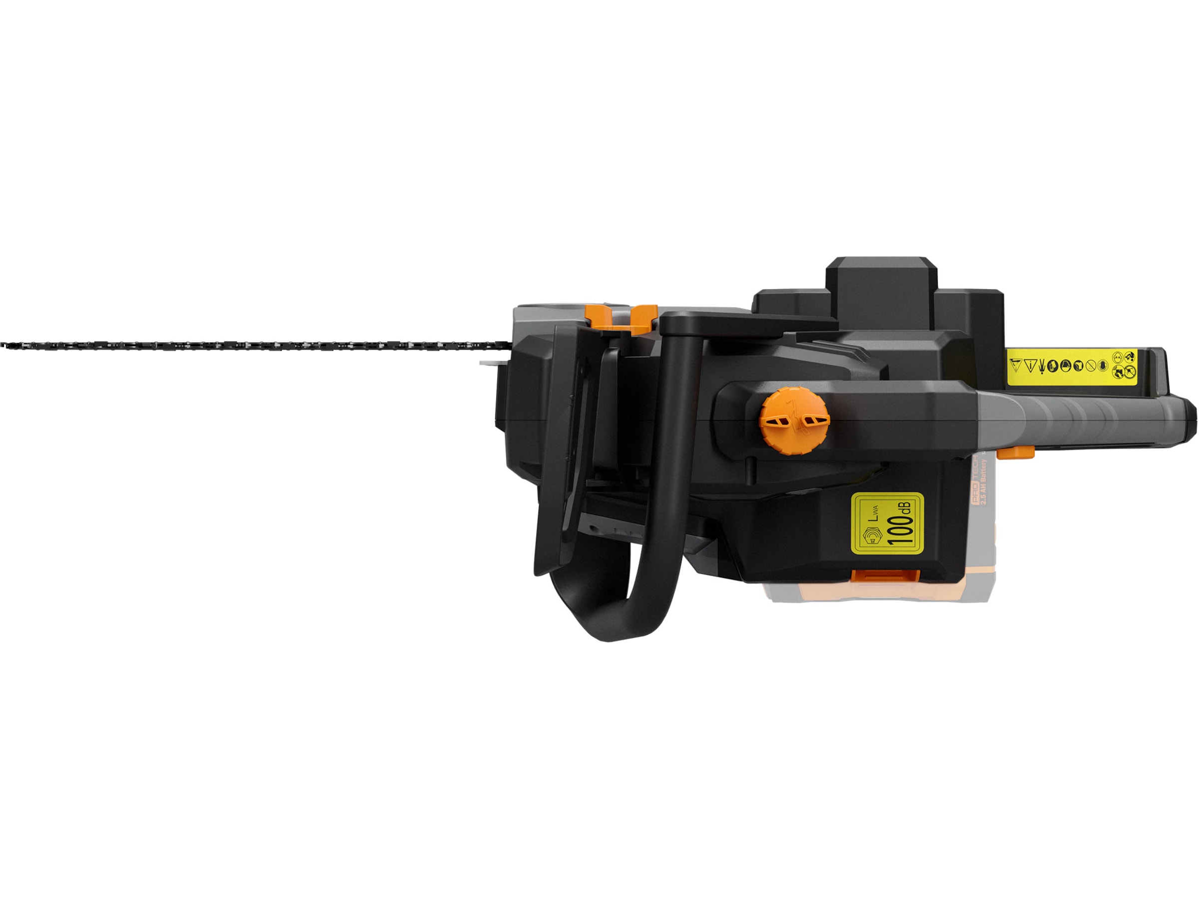 Protech +62 Volt borstfri motorsåg utan batteri Motorsågar