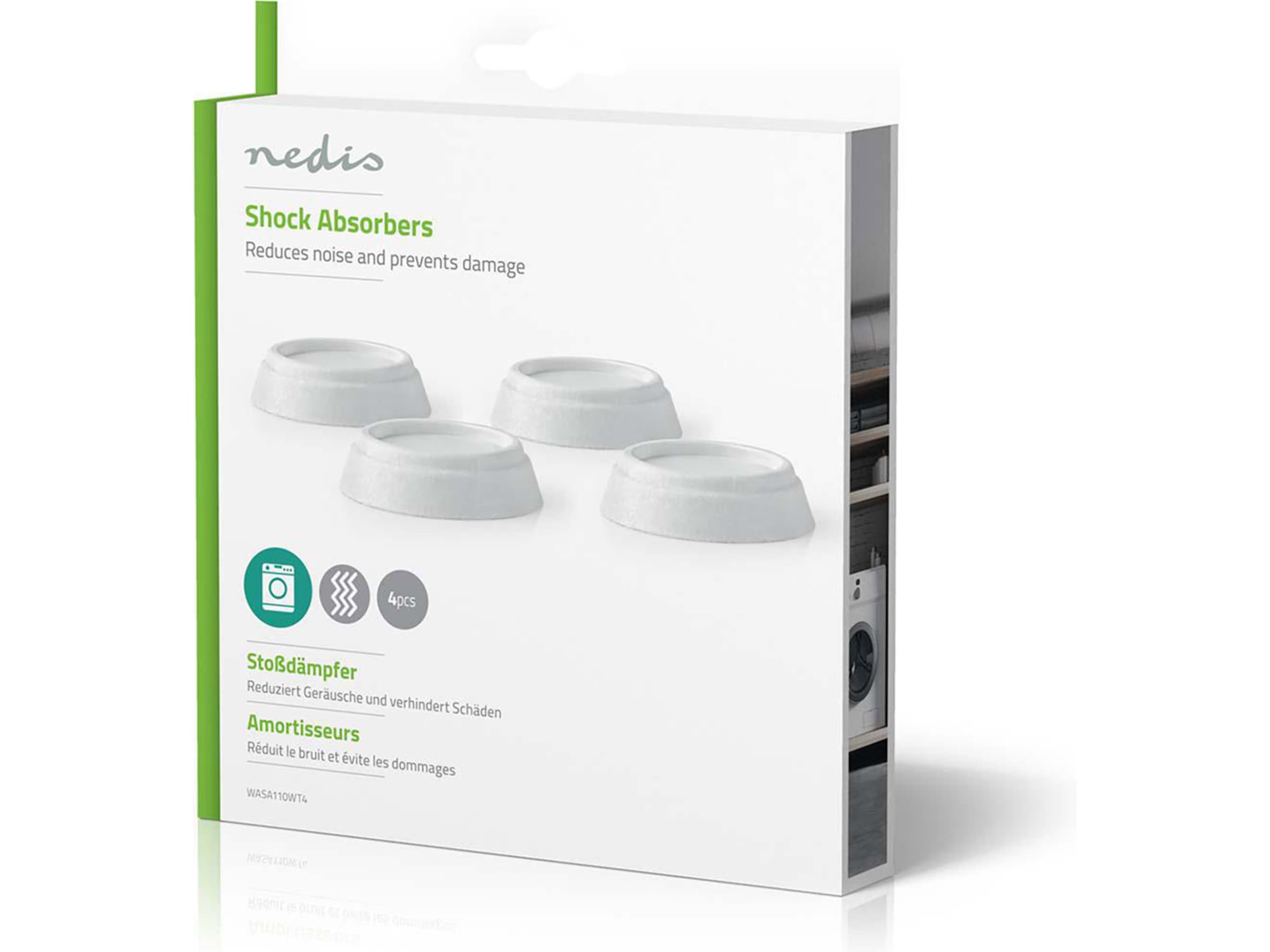 Vibrationsdämpare - Minskar buller och skyddar golvet. Tillbehör till tvättmaskiner & torktumlare