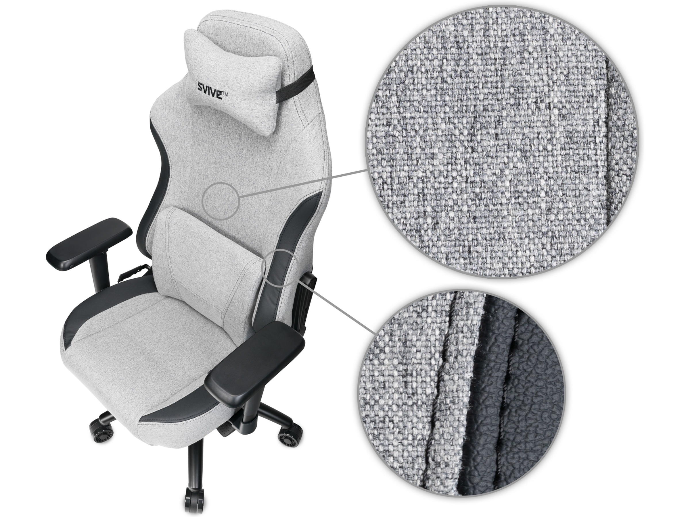 Svive Gemini Gamingstol (ljusgrå) Gamingstolar