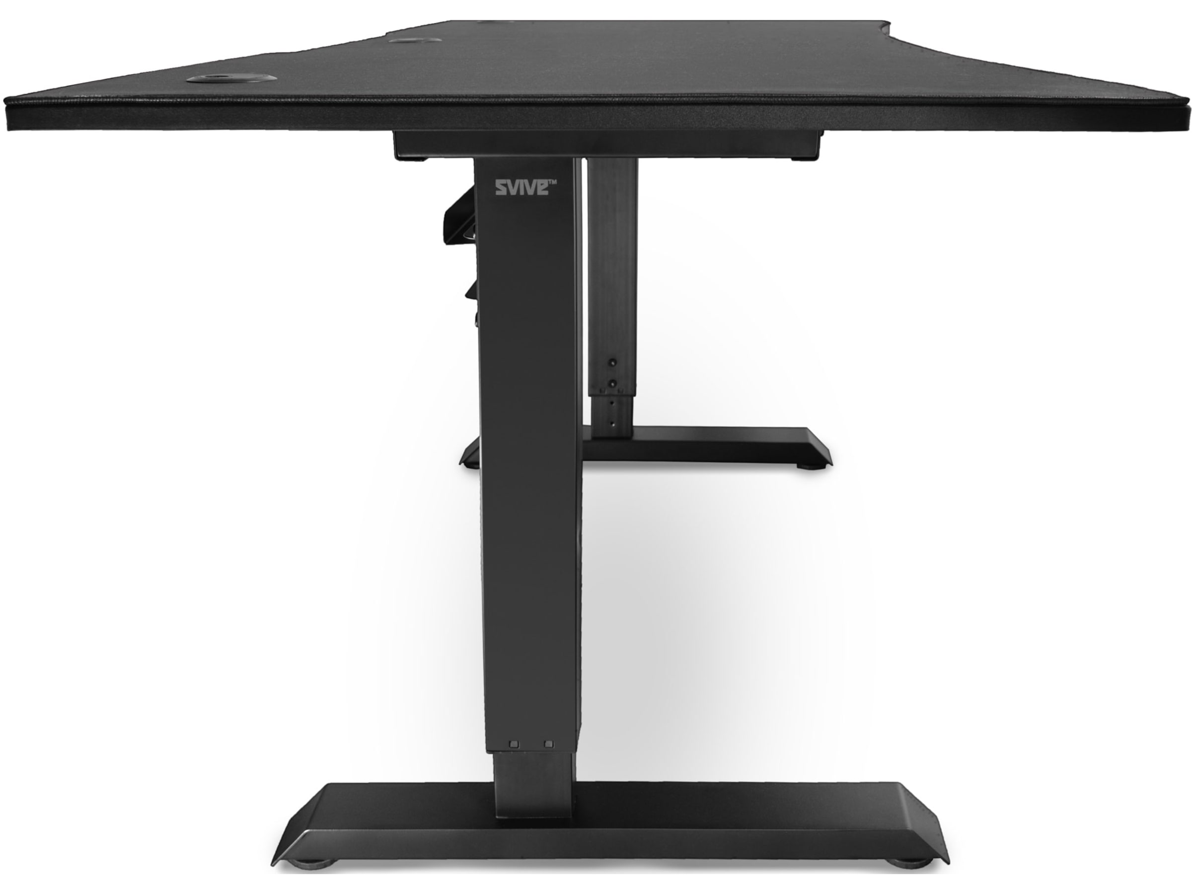 Svive Altair Gaming Desk matt svart med svarta sömmar Gamingdesk