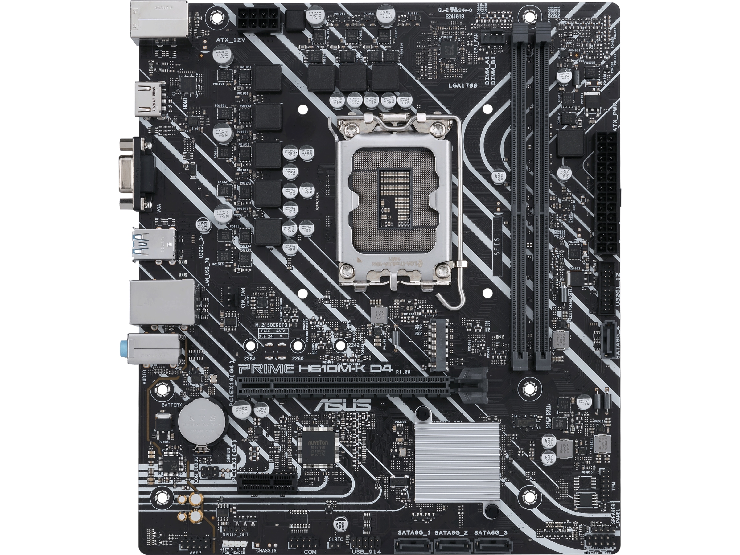 ASUS PRIME H610M-K D4 Moderkort Intel Socket