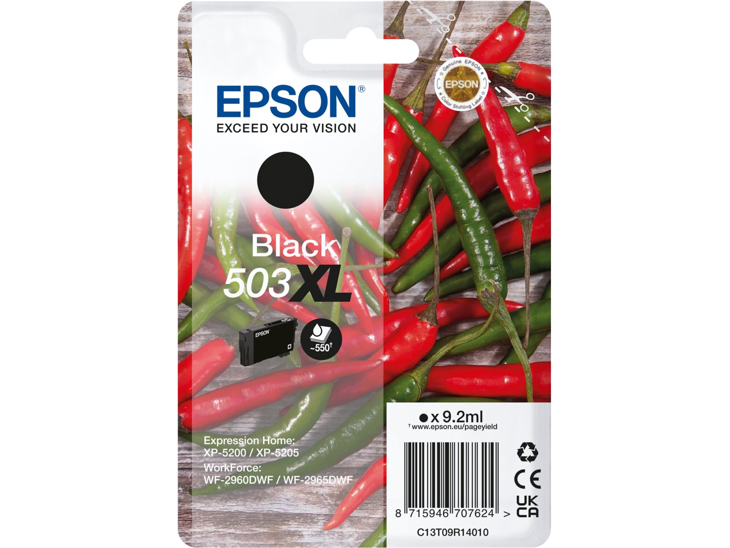 Epson bläck 503 XL svart Bläckpatron