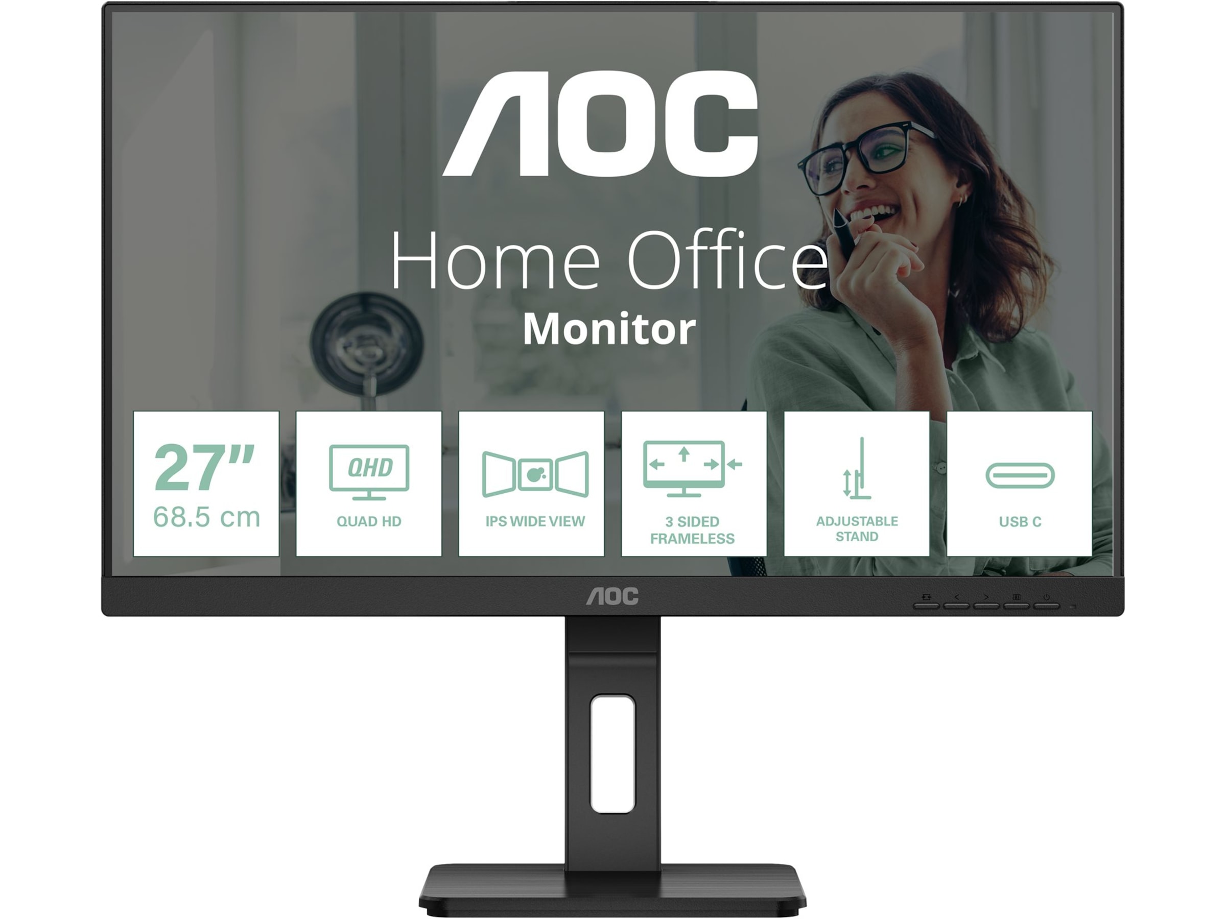 AOC 27" skärm Q27P3CV Bildskärmar