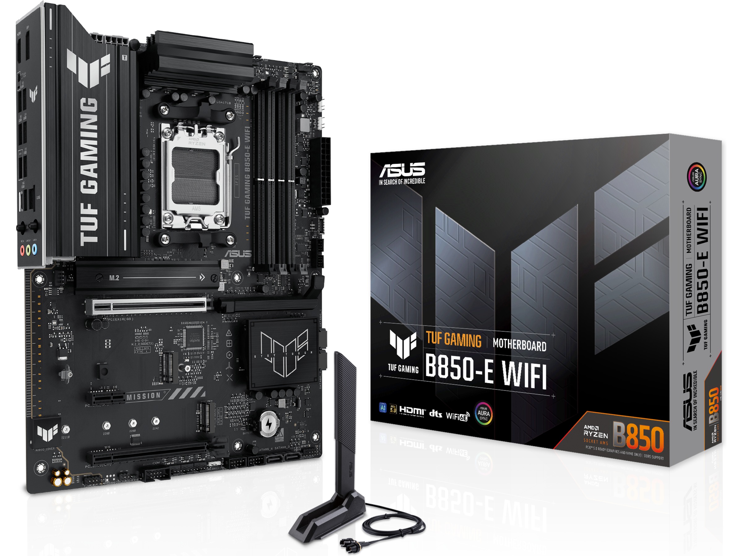 ASUS TUF GAMING B850-E WIFI Moderkort AMD Socket