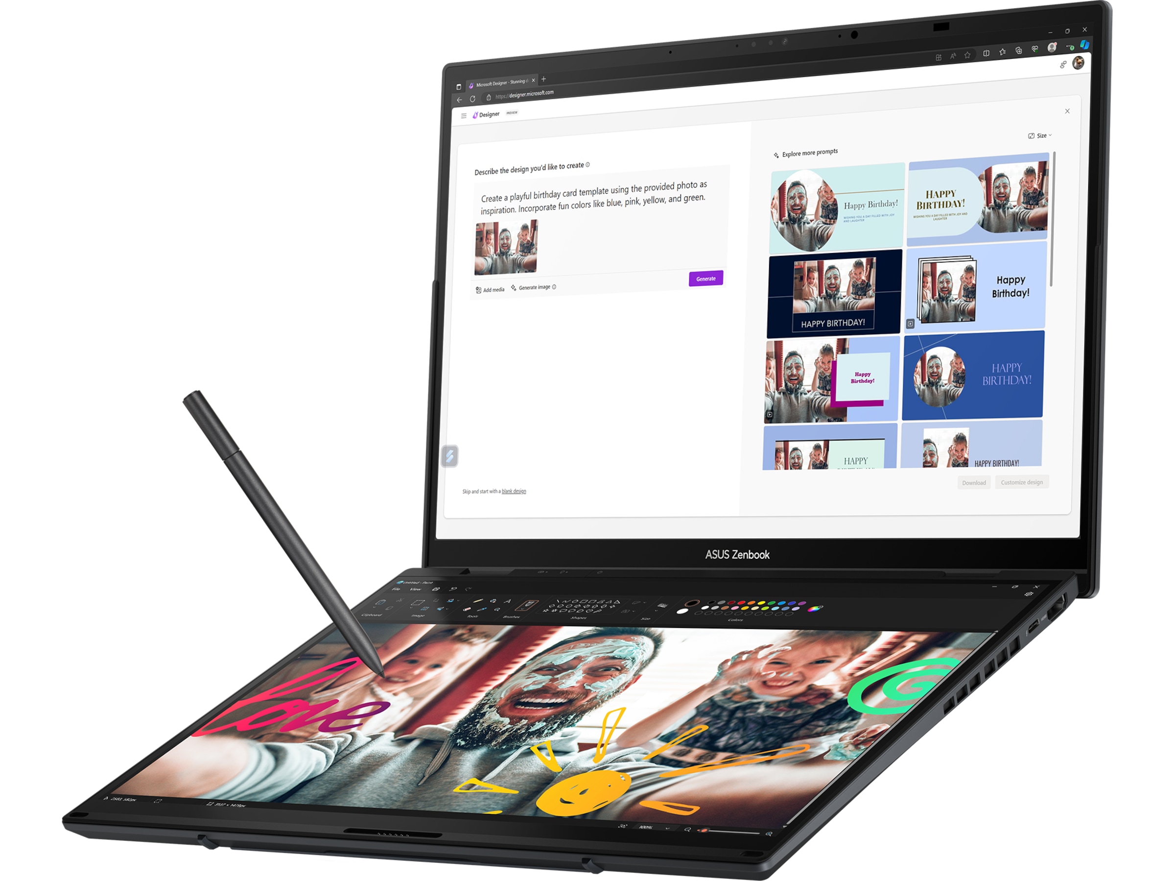 ASUS Zenbook Duo 14" 3K OLED Touch Datorer - Bärbara / laptop