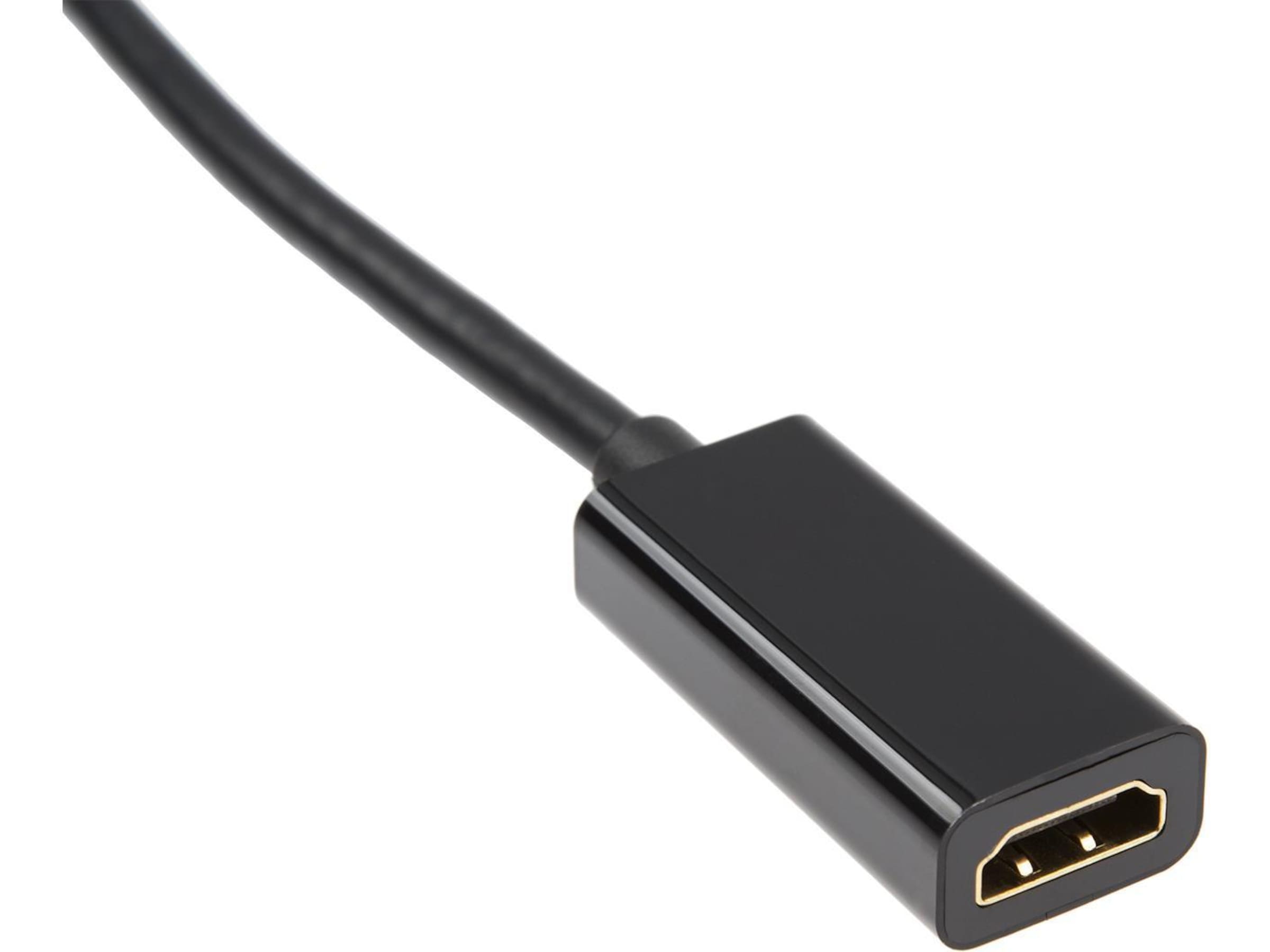 MiniDP till HDMI Adapter 5cm (svart) Kabel adapter och övergångar