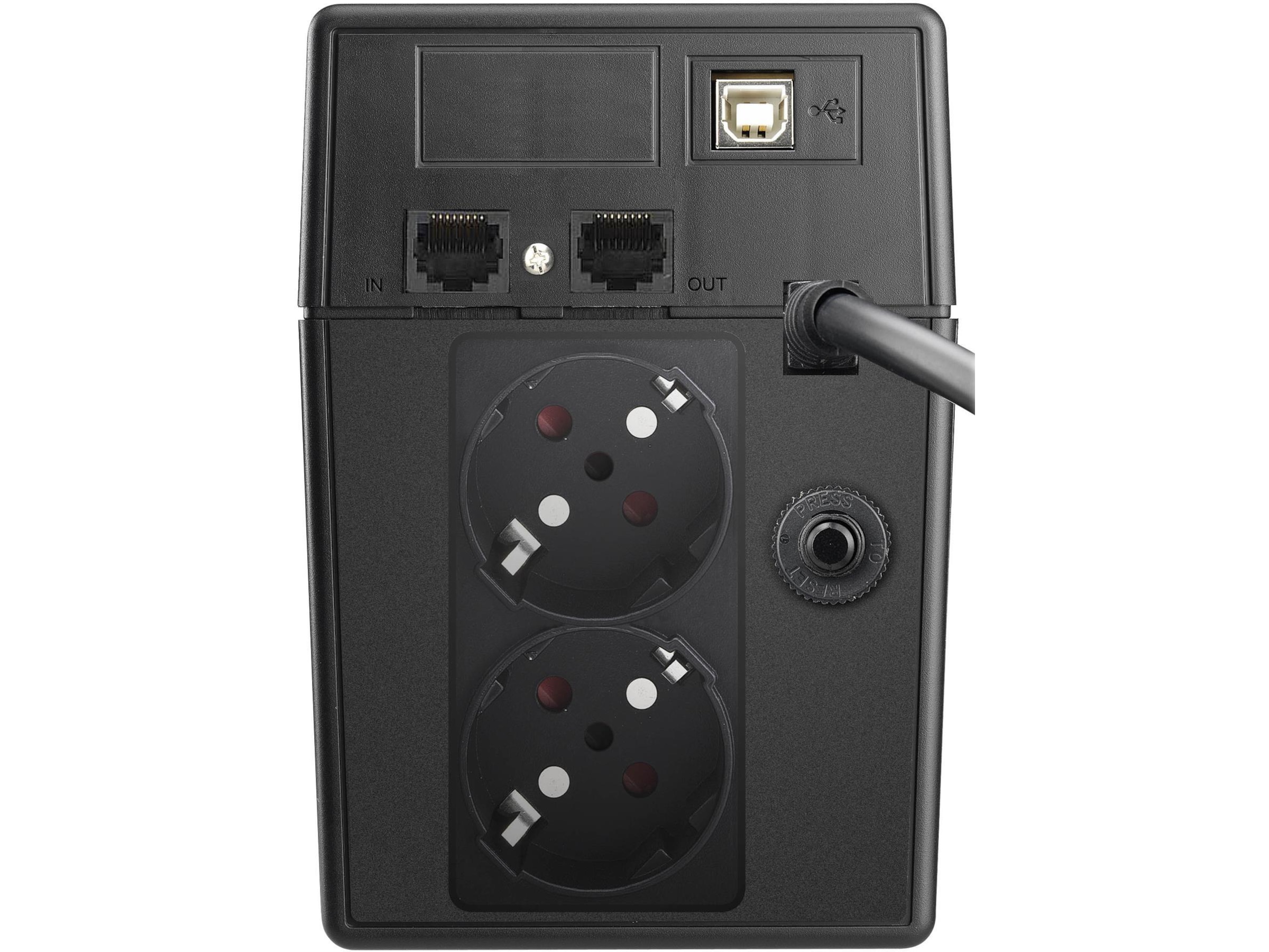 BlueWalker PW UPS VI 600 SW Schuko UPS och UPS-batteri