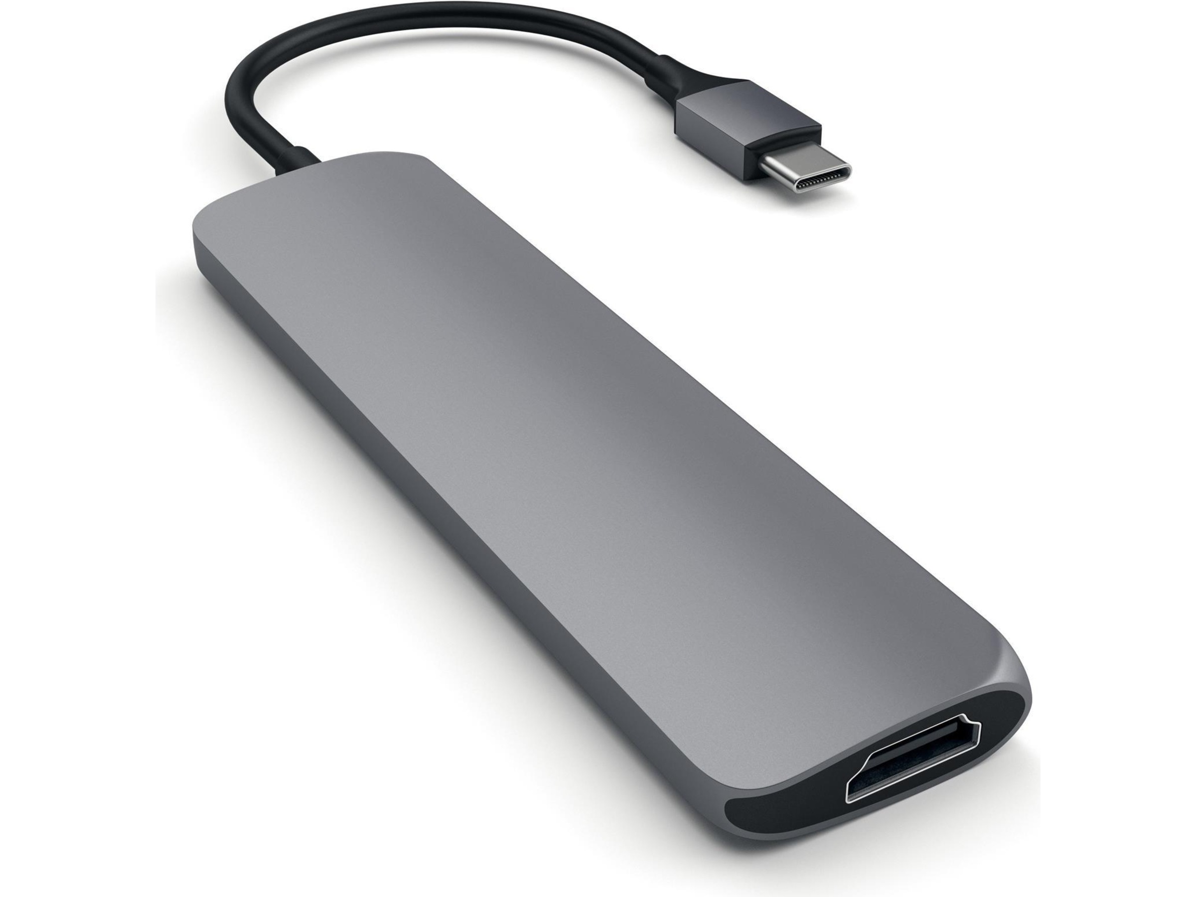 Satechi Slim MultiPort 4K Docking (rymdgrå) Dockningsstation och USB-hub