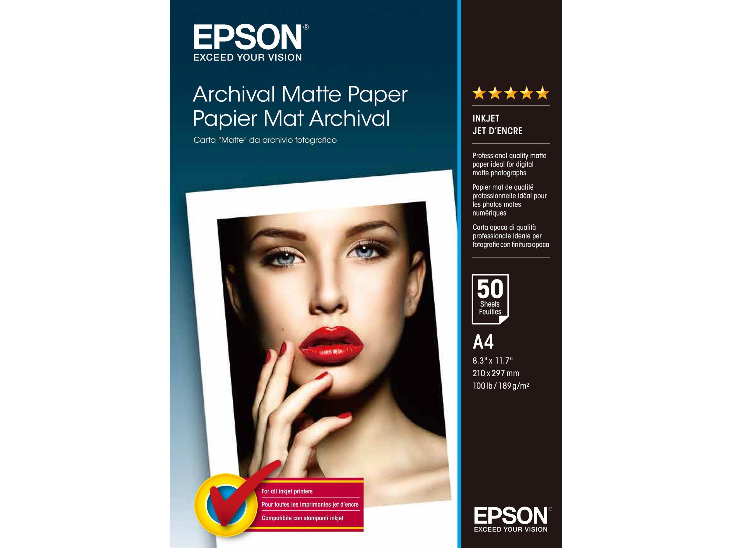 Epson Archival Matte Paper A4 Papper Komplett.se