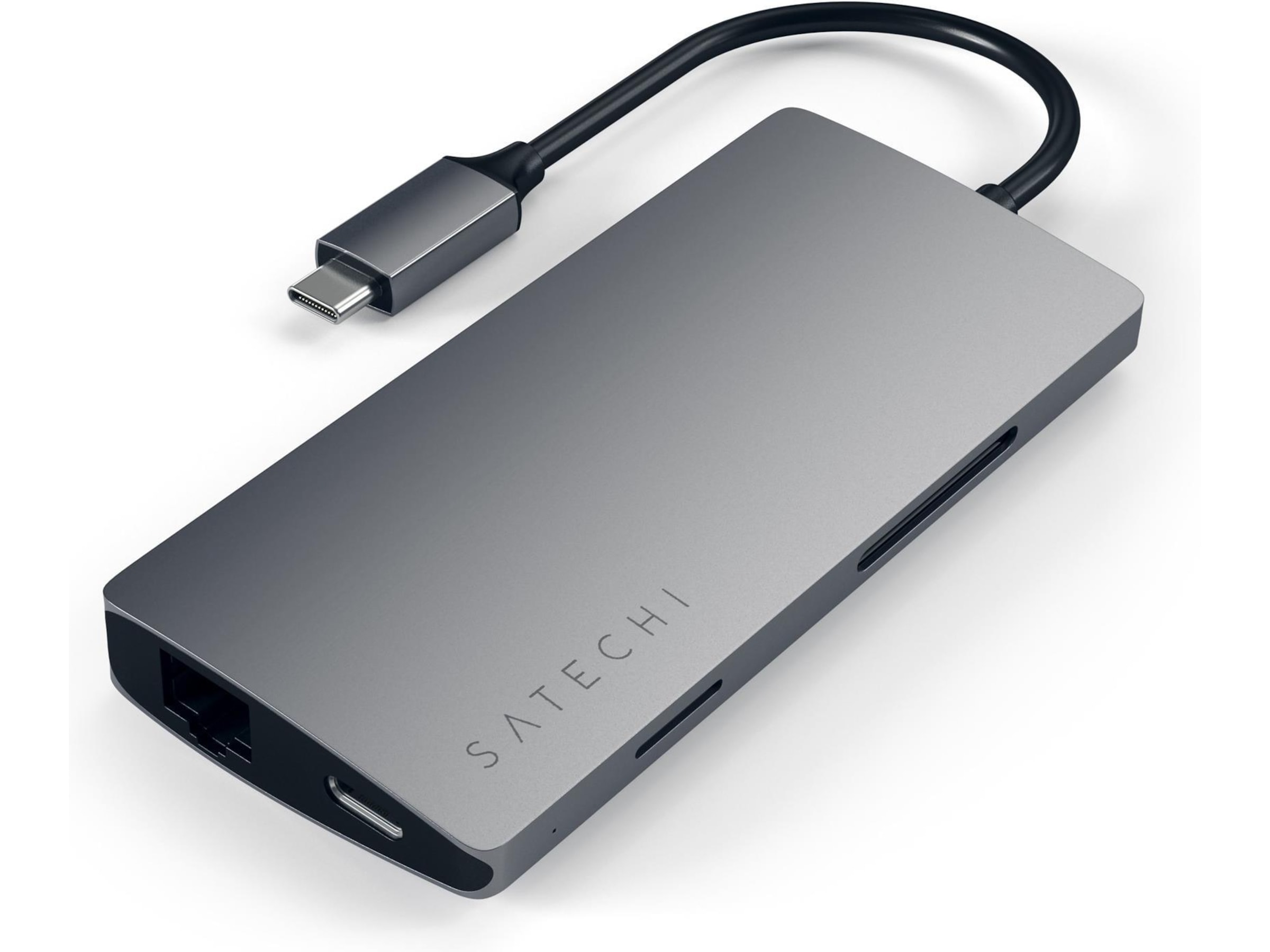 Satechi MultiPort 4K Docking V2 (rymdgrå) Dockningsstation och USB-hub