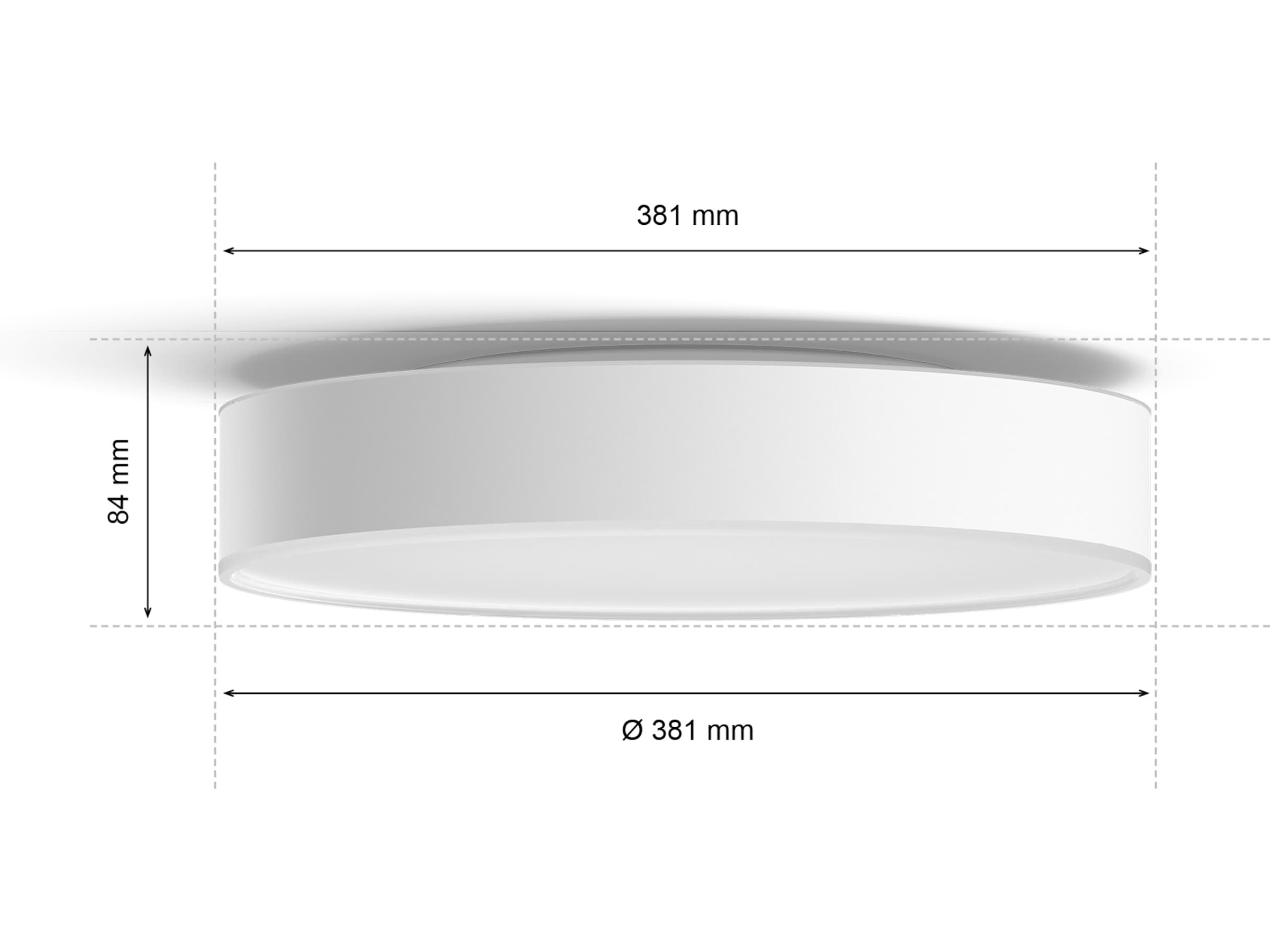 Philips Hue Enrave medium taklampa (vit) Taklampa