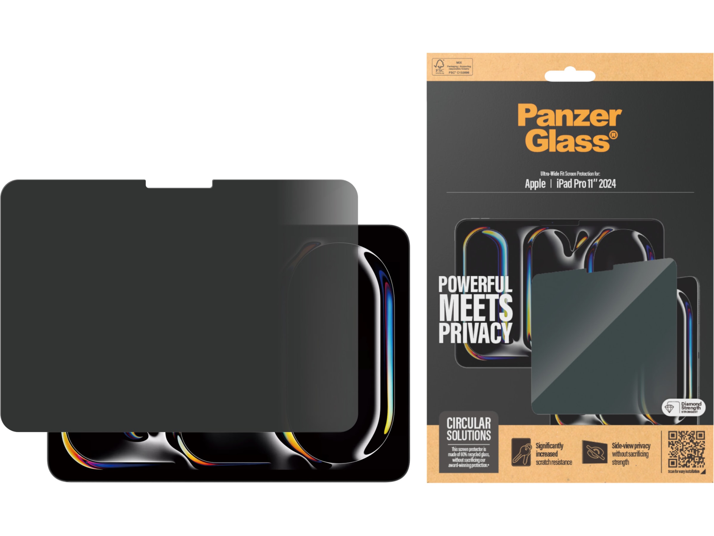 PanzerGlass iPad Pro 11" (M4) Privacy Skärmskydd Skärmskydd surfplattor