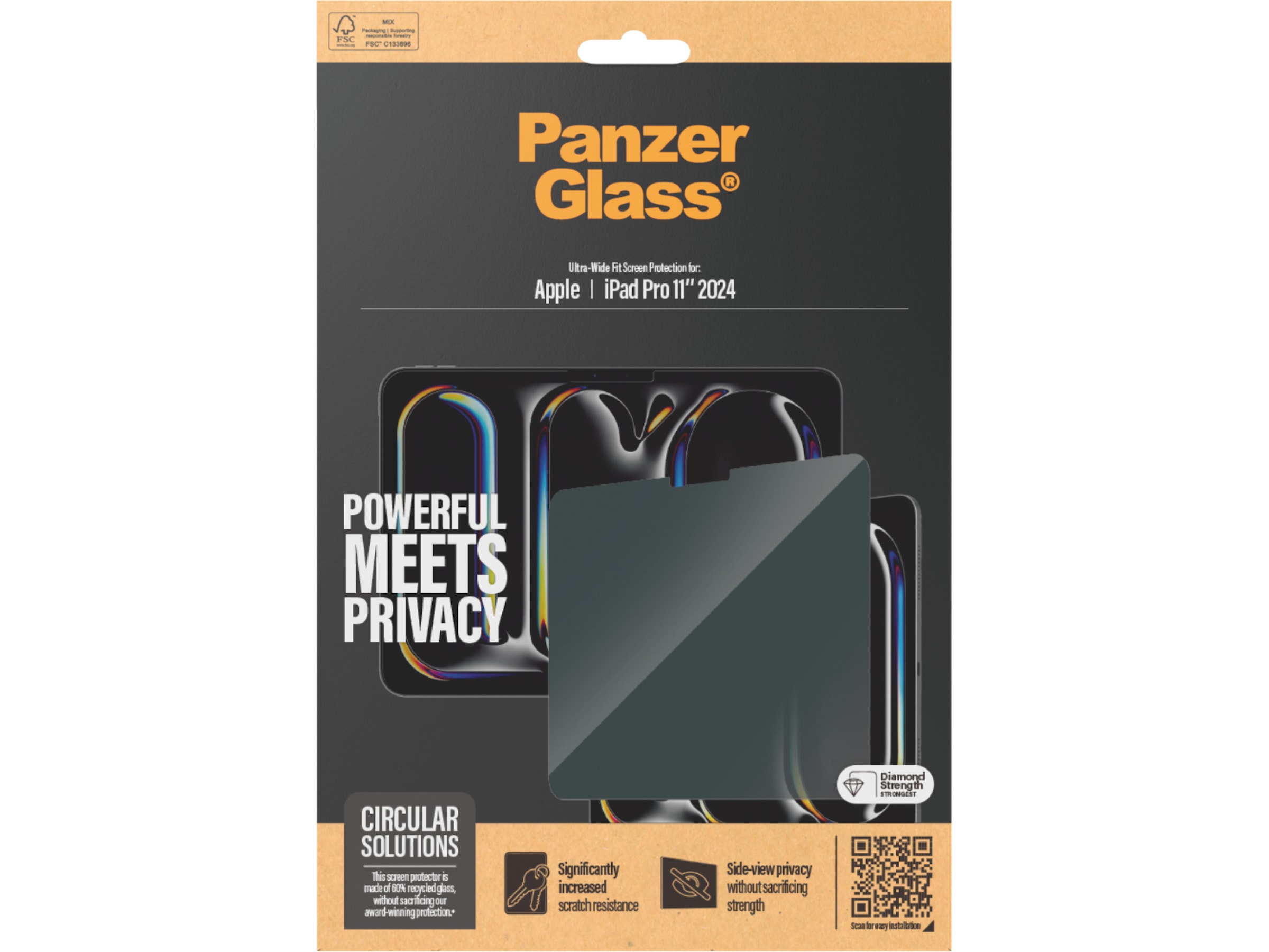 PanzerGlass iPad Pro 11" (M4) Privacy Skärmskydd Skärmskydd surfplattor
