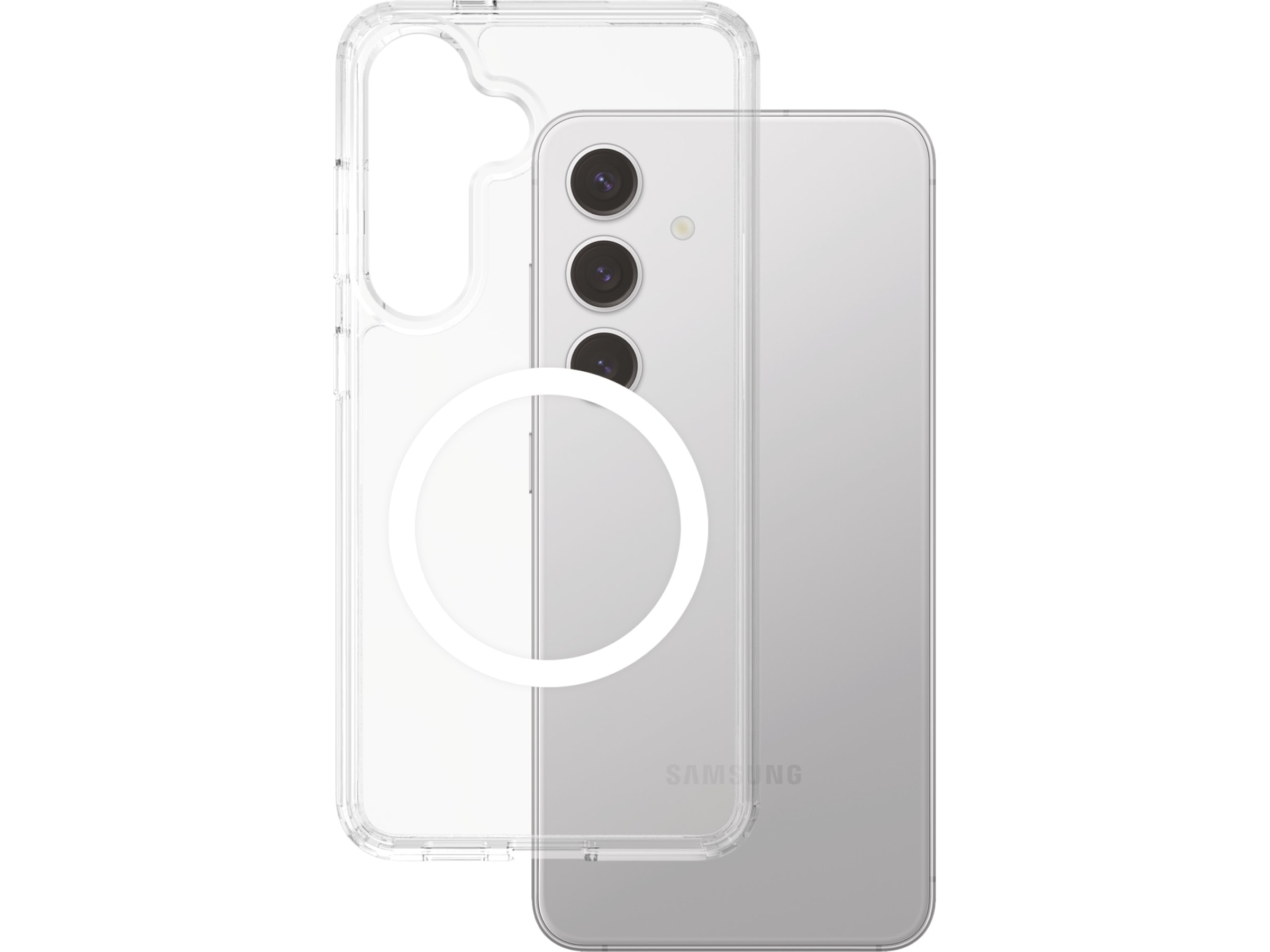 PanzerGlass CARE Galaxy S25 Urban Combat Qi skal (vit) Mobilskal