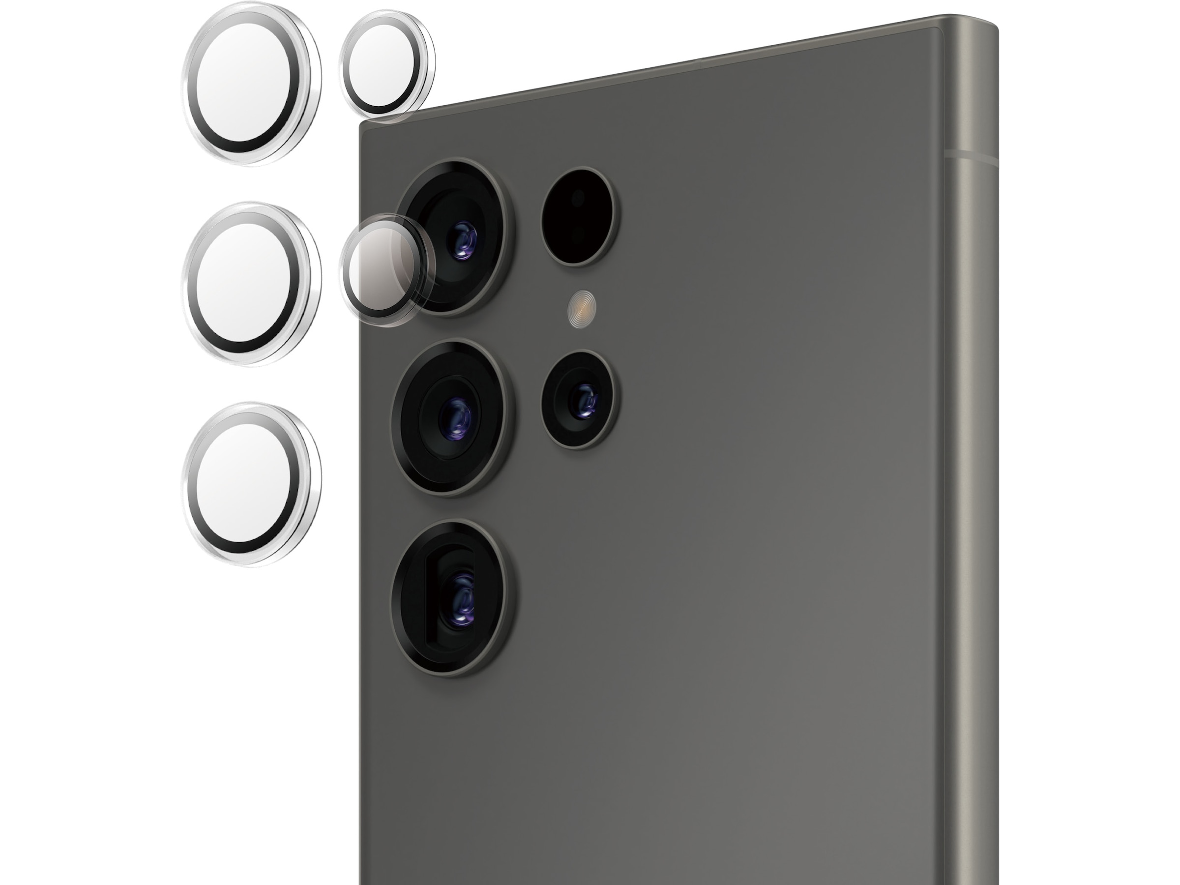 PanzerGlass Galaxy S25 Ultra Hoops Linsskydd (transparent) Skärmskydd mobiltelefon