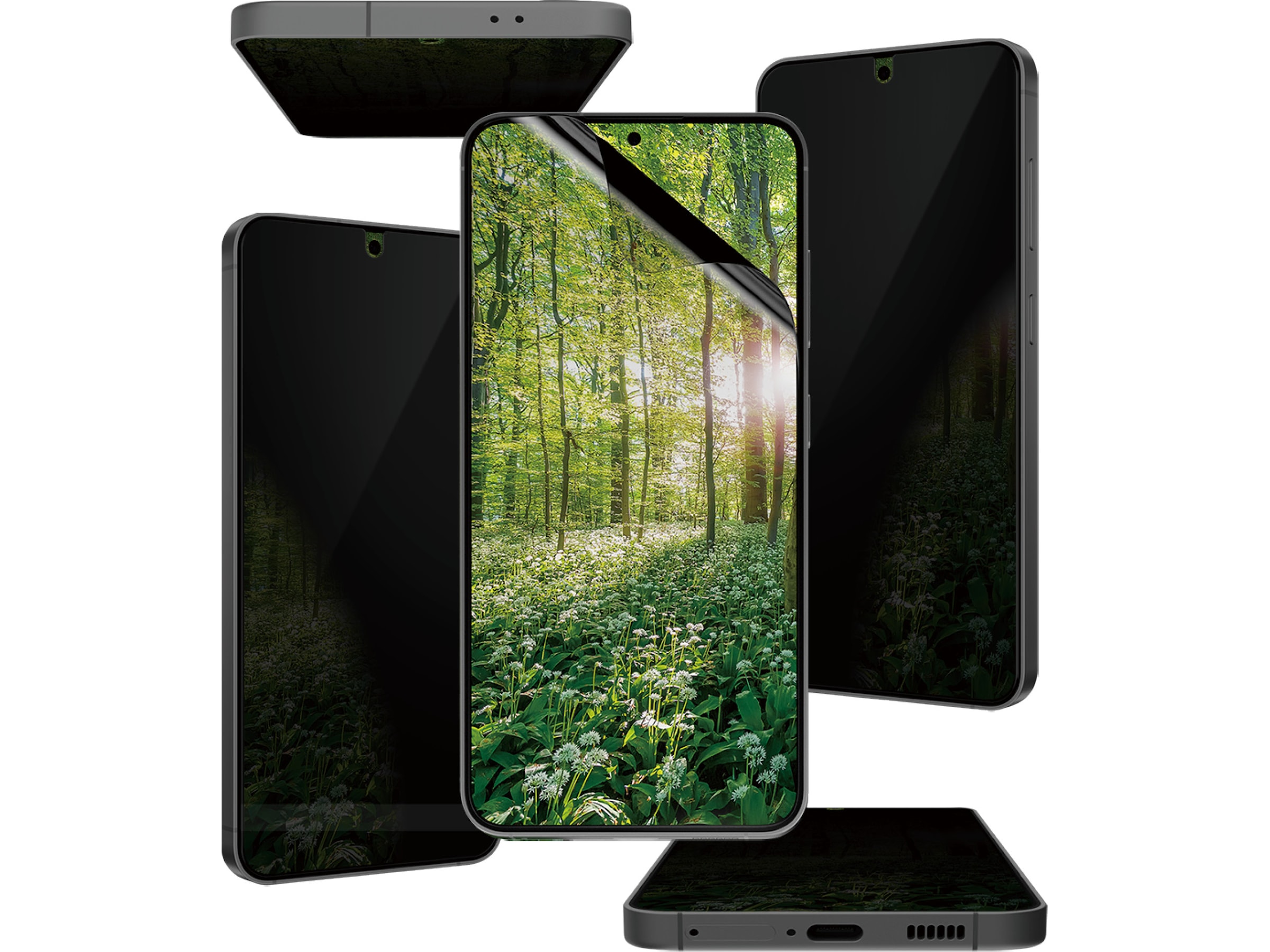 PanzerGlass Galaxy S25 ECO MATRIX 4-way Privacy skärmskydd Skärmskydd mobiltelefon