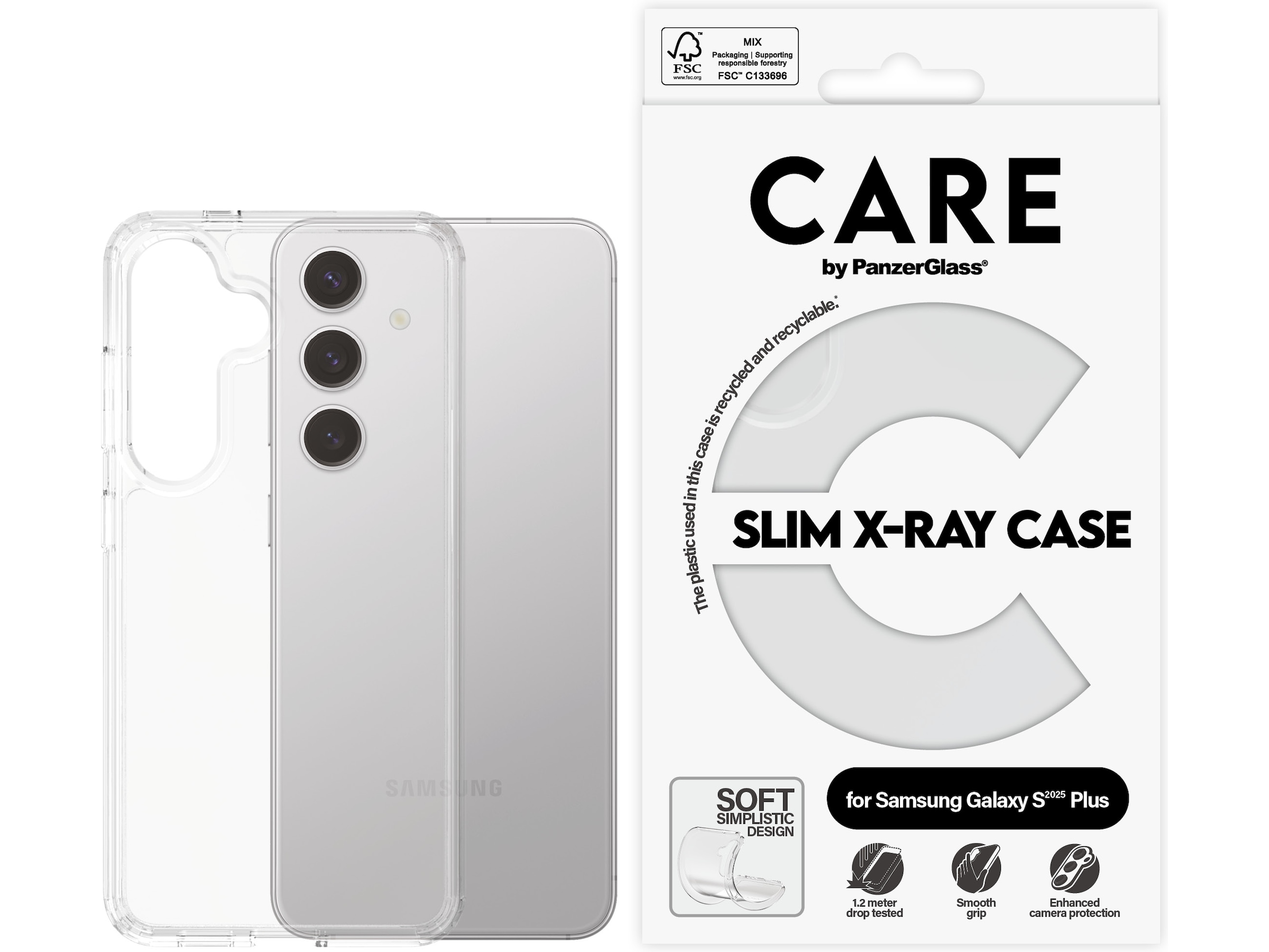 PanzerGlass CARE Galaxy S25+ Fashion silikonskal (transparent) Mobilskal