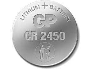 GP Lithium CR2450 batteri, 2-pk Batterier för allmänt bruk