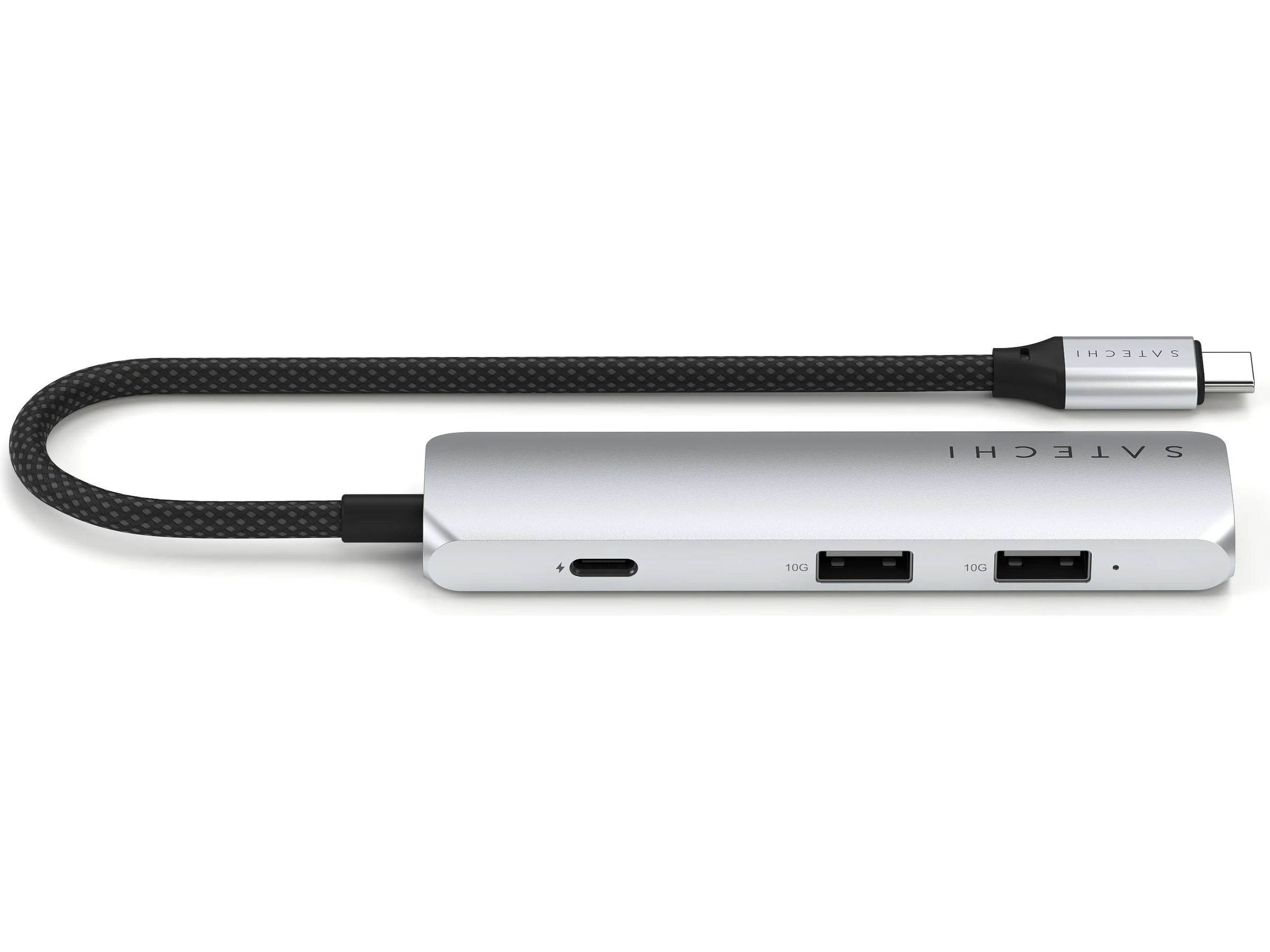 Satechi 4-i-1 Slim 4K Multiport docking (silver) Dockningsstation och USB-hub