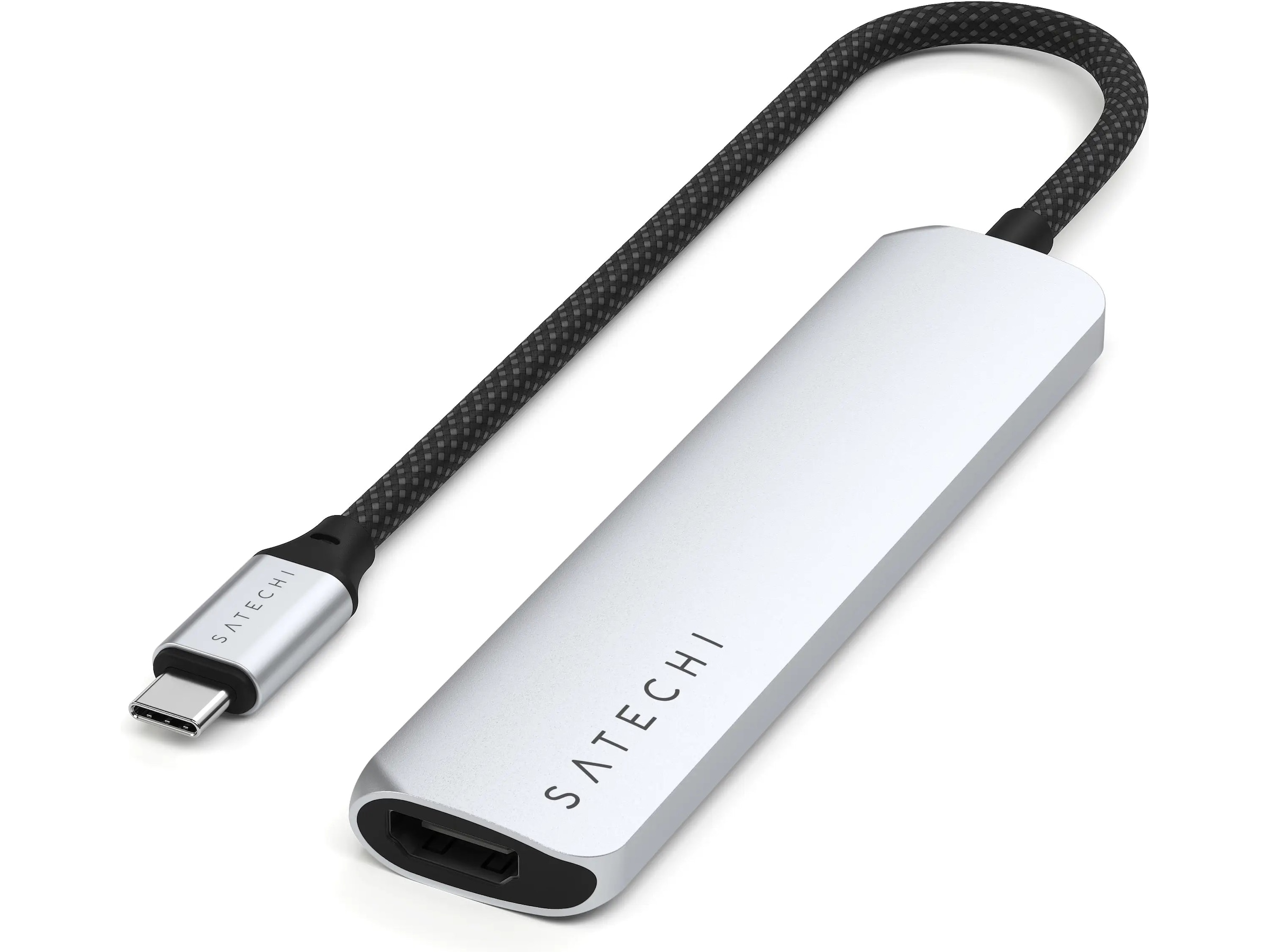 Satechi 6-i-1 Slim Multiport docking (silver) Dockningsstation och USB-hub