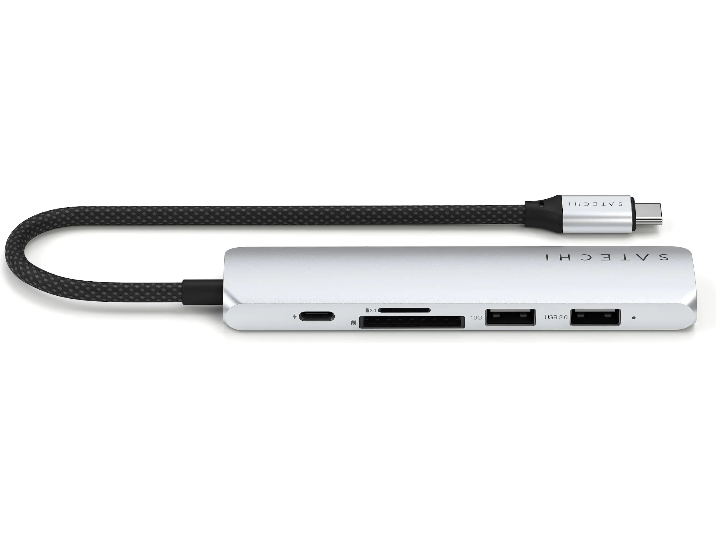 Satechi 6-i-1 Slim Multiport docking (silver) Dockningsstation och USB-hub