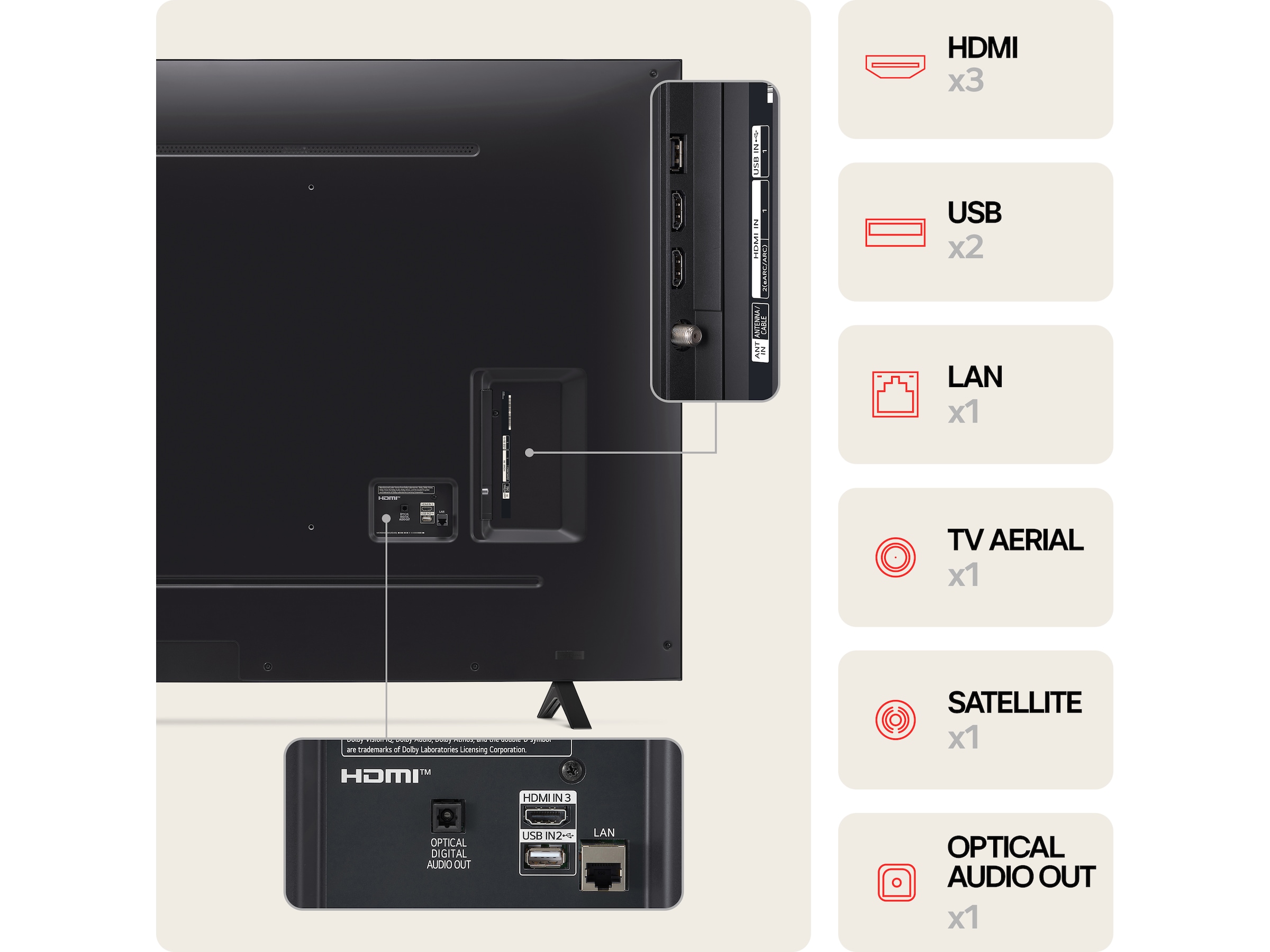 LG 65'' NANO 81 4K TV (2024) 65NANO81T6A + Soundbar 60 - 69 tums TV